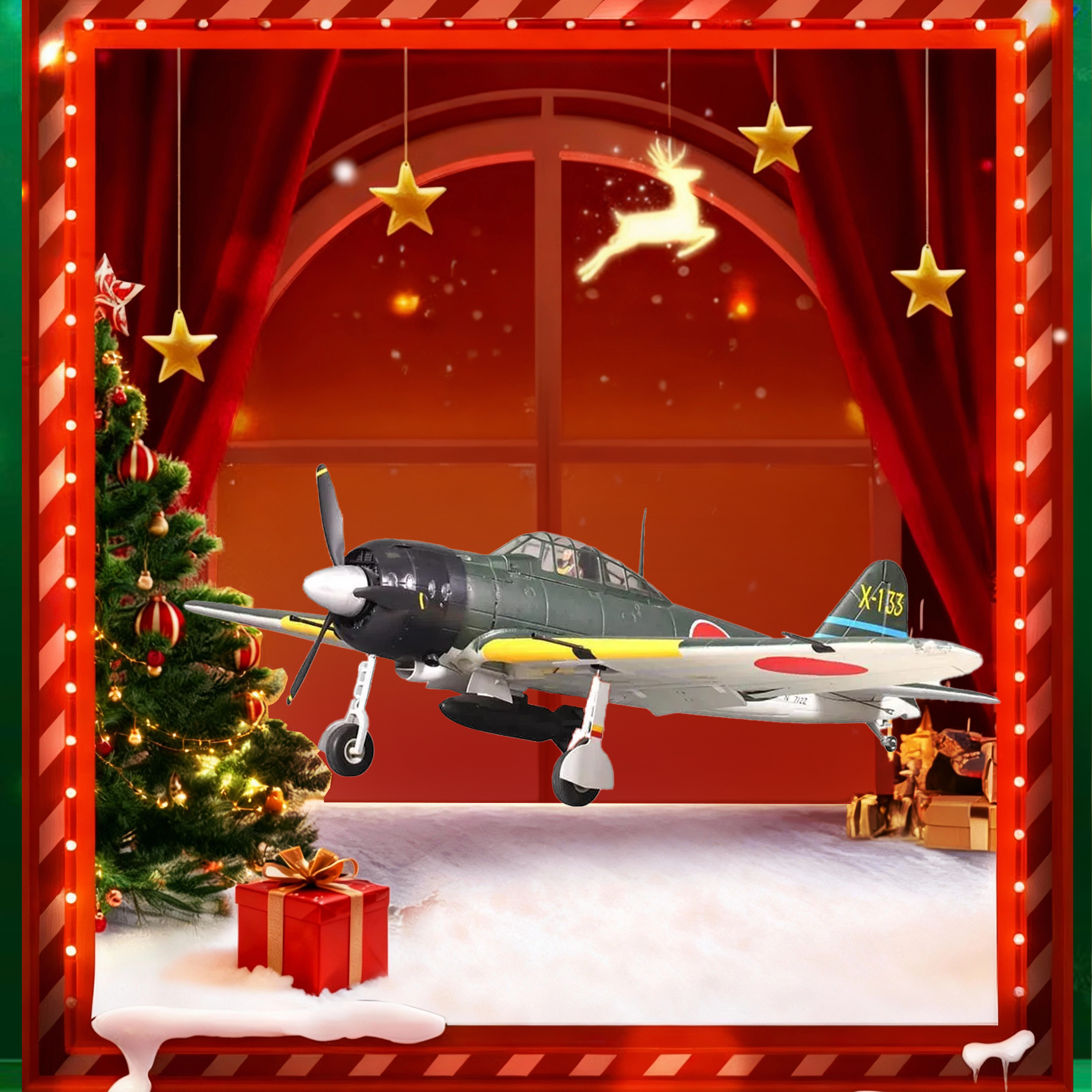 FMS 1400mm A6M3 Zero Green PNP