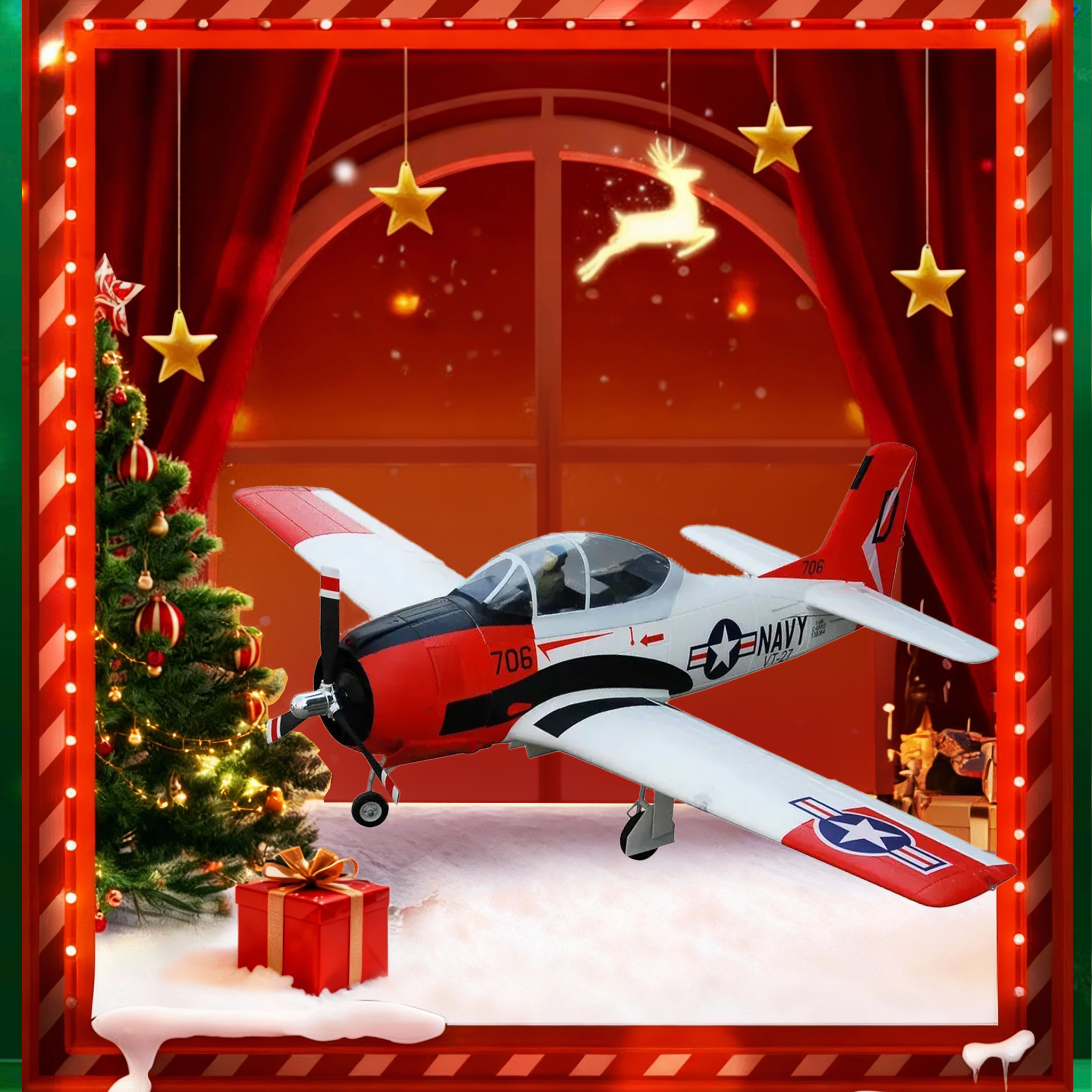 FMS 1400mm T-28D Trojan V4 PNP