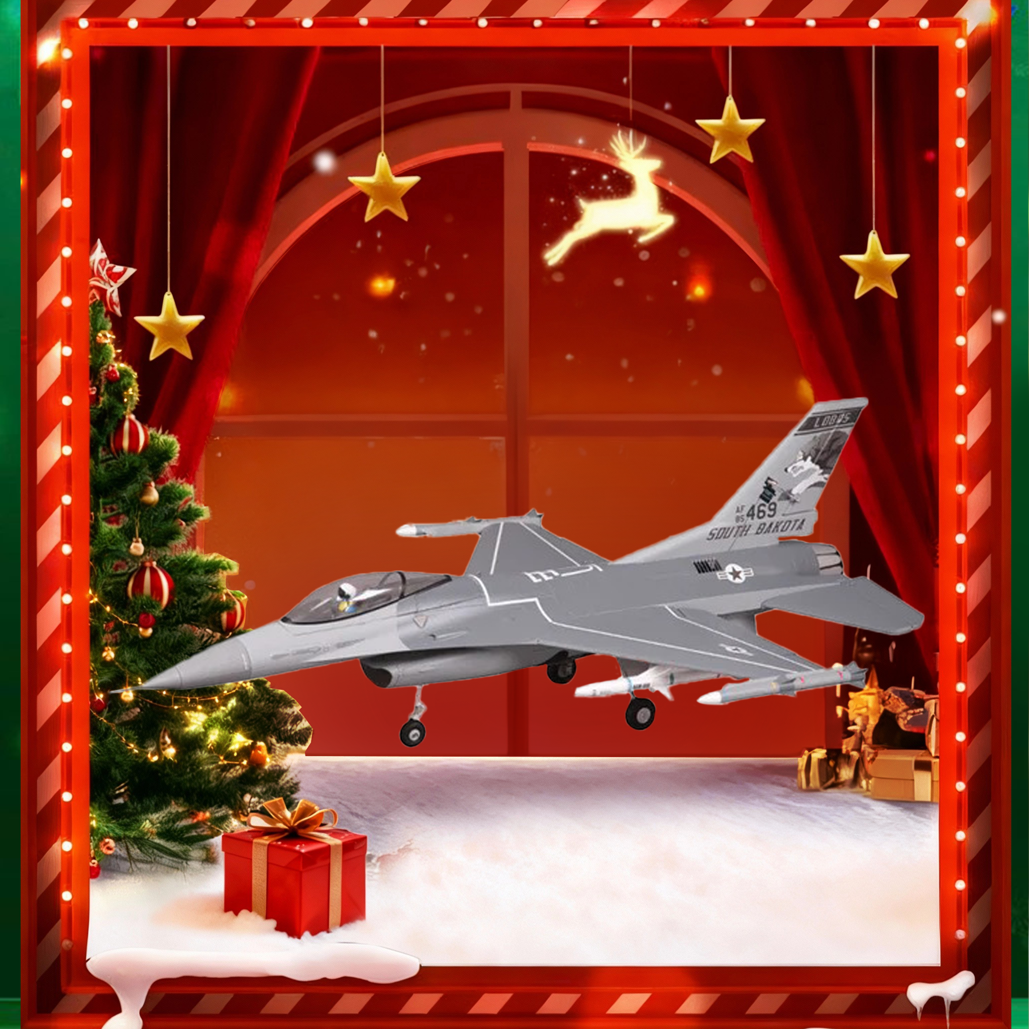 FMS 70mm F-16C EDF Fighting Falcon PNP