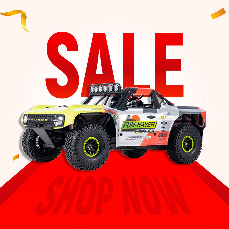 FMS 1:7 Ford Bronco RTR EB Brushless RS 4WD RC Desert Truck-FMS10702RS25