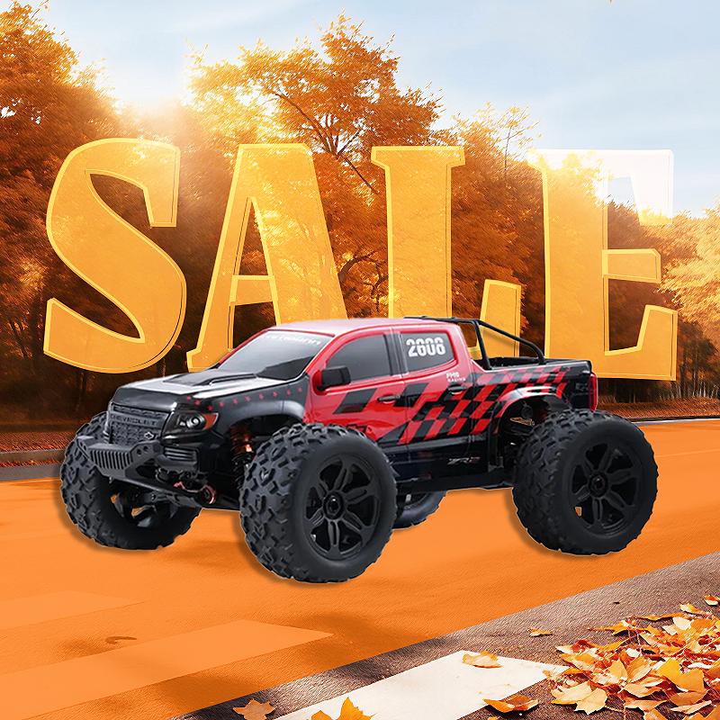FMS 1:10 FMT10 Chevrolet Colorado Basher RS Brushless Monster Truck-FMS11021RSRD-BK(Only Shipped to Canada)