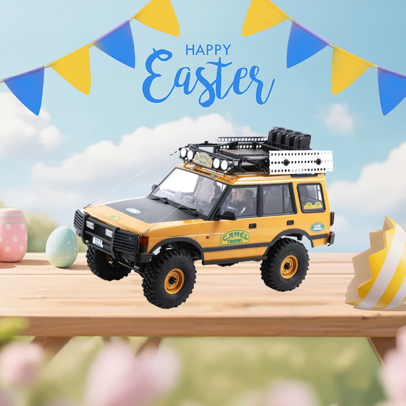 FMS 1:10 FCX10 Land Rover Camel Trophy Edition RS RC Crawlers-FMS11043RSYL-SP