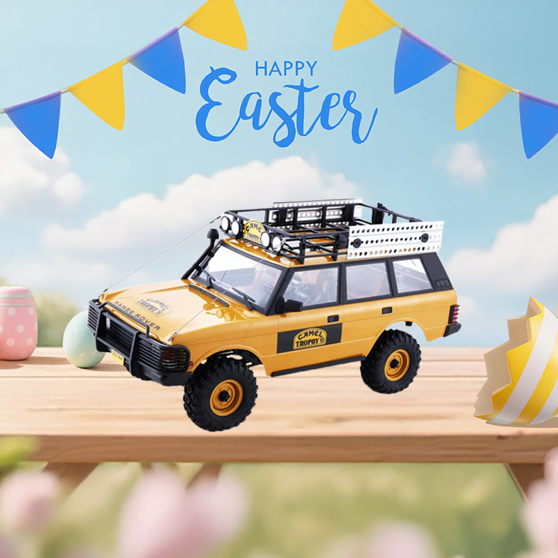 FMS 1:10 FCX10 Land Rover Camel Trophy Edition RS RC Crawlers-FMS11043RSYL-SP