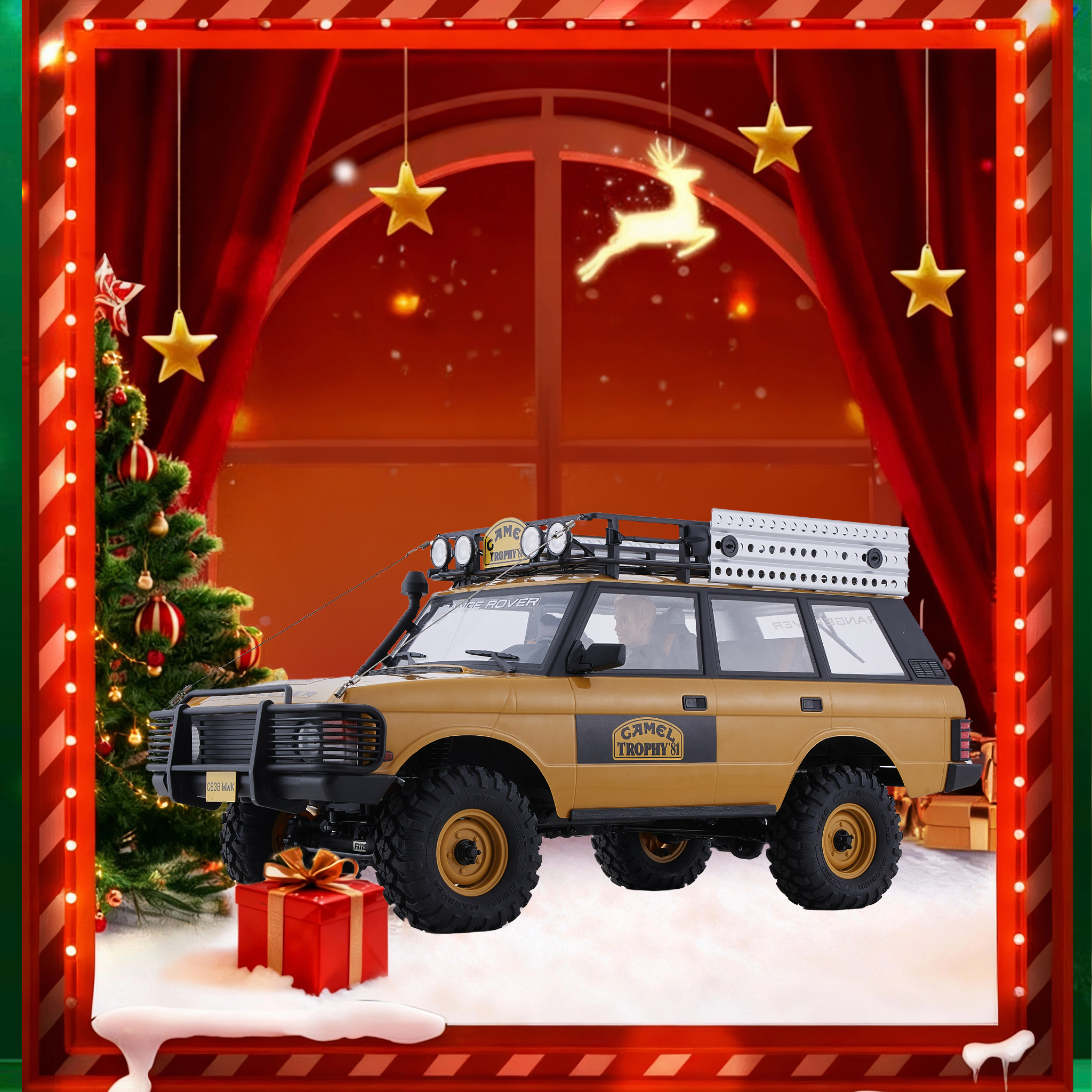 FMS 1:10 FCX10 Land Rover Camel Trophy Edition RS RC Crawlers-FMS11043RSYL-SP