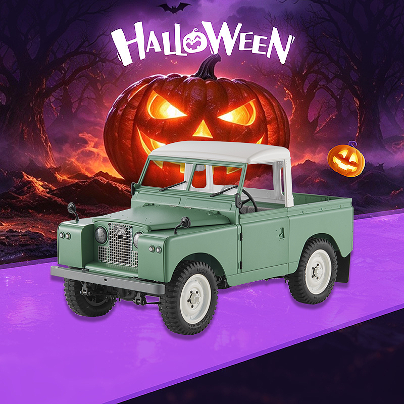 FMS 1:12 Land Rover Series II RTR Brushed Scale Crawler-FMS11202RTRGN