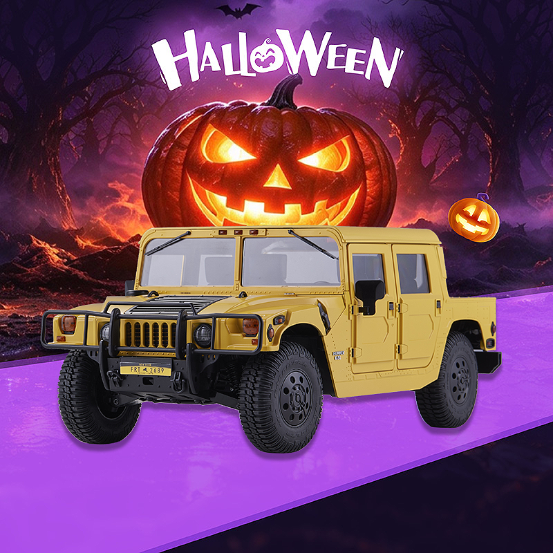 FMS 1:12 2006 Hummer H1 Alpha RTR Brushed Scale Crawler-FMS11261RTRBK