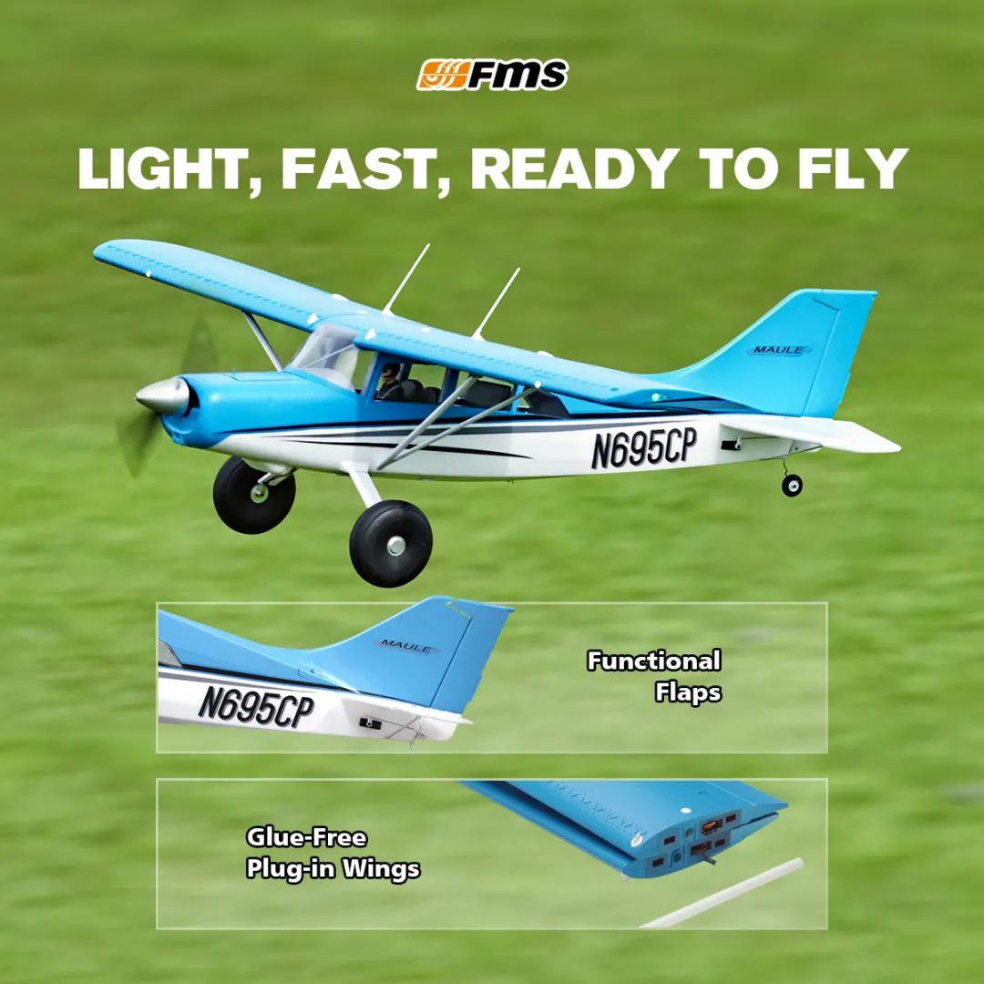 FMS 1500mm Maule Civil PNP / RTF w/ Floats-FMS114PF