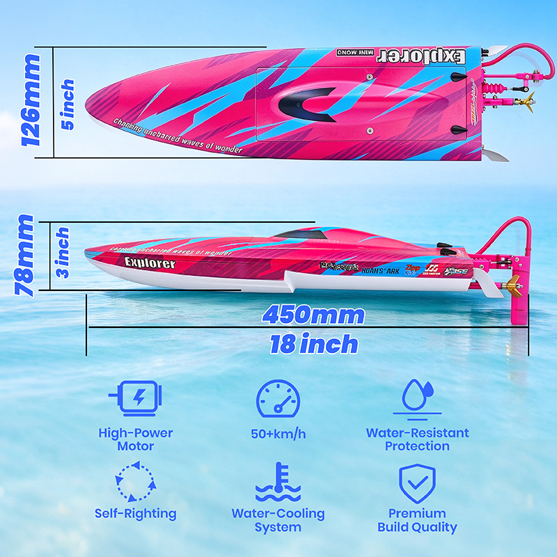 TFL Hobby Explorer 1158 Brushless RC Boat High-Speed Racing ARTR Model
