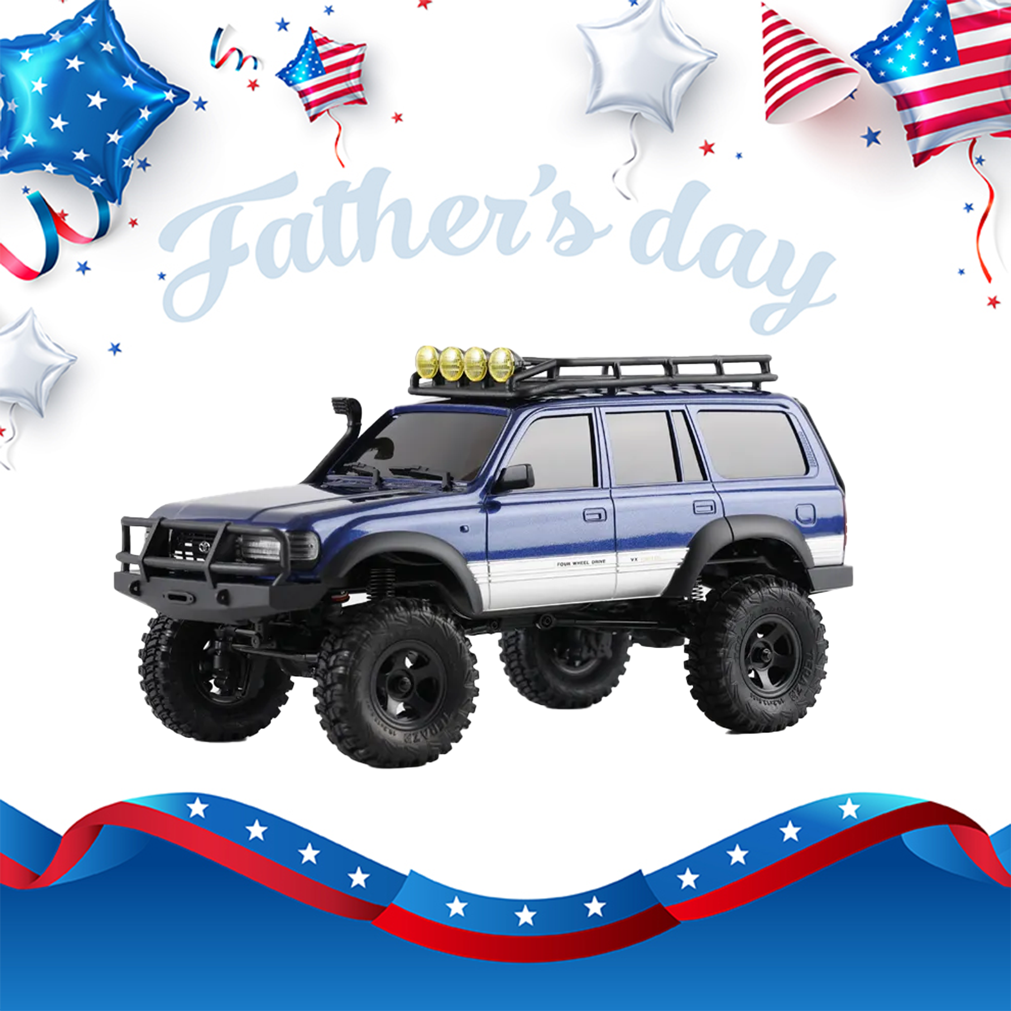 FMS 1:18 FCX18S Toyota Land Cruiser 80 S RTR Rock Crawler-FMS11831RTRYLV2S/FMS11831RTRBUV2S/FMS11831RTRGYV2S