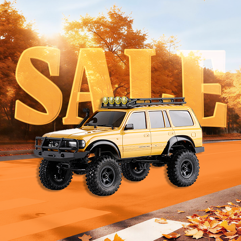 FMS 1:18 FCX18S Toyota Land Cruiser 80 S RTR Rock Crawler-FMS11831RTRYLV2S/FMS11831RTRBUV2S/FMS11831RTRGYV2S