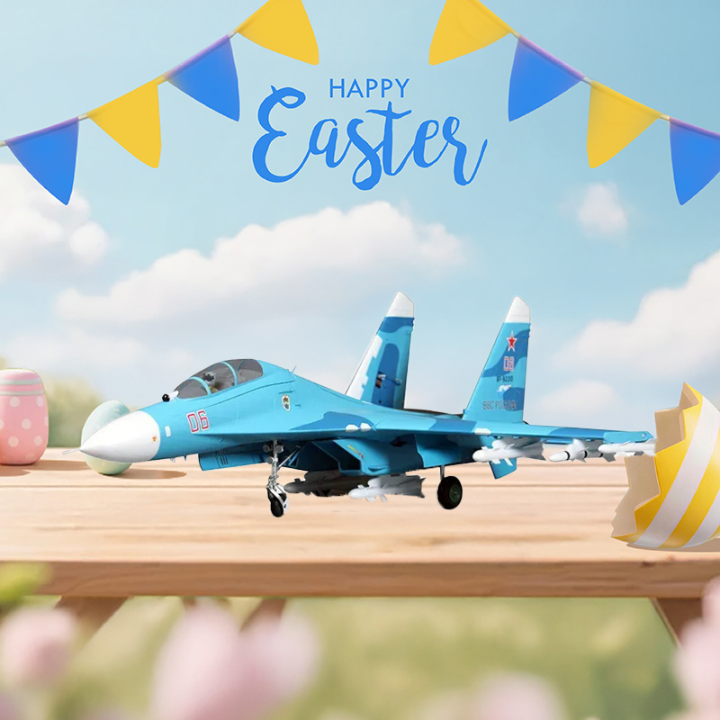 FMS 70mm SU-27 Twin EDF Jet PNP