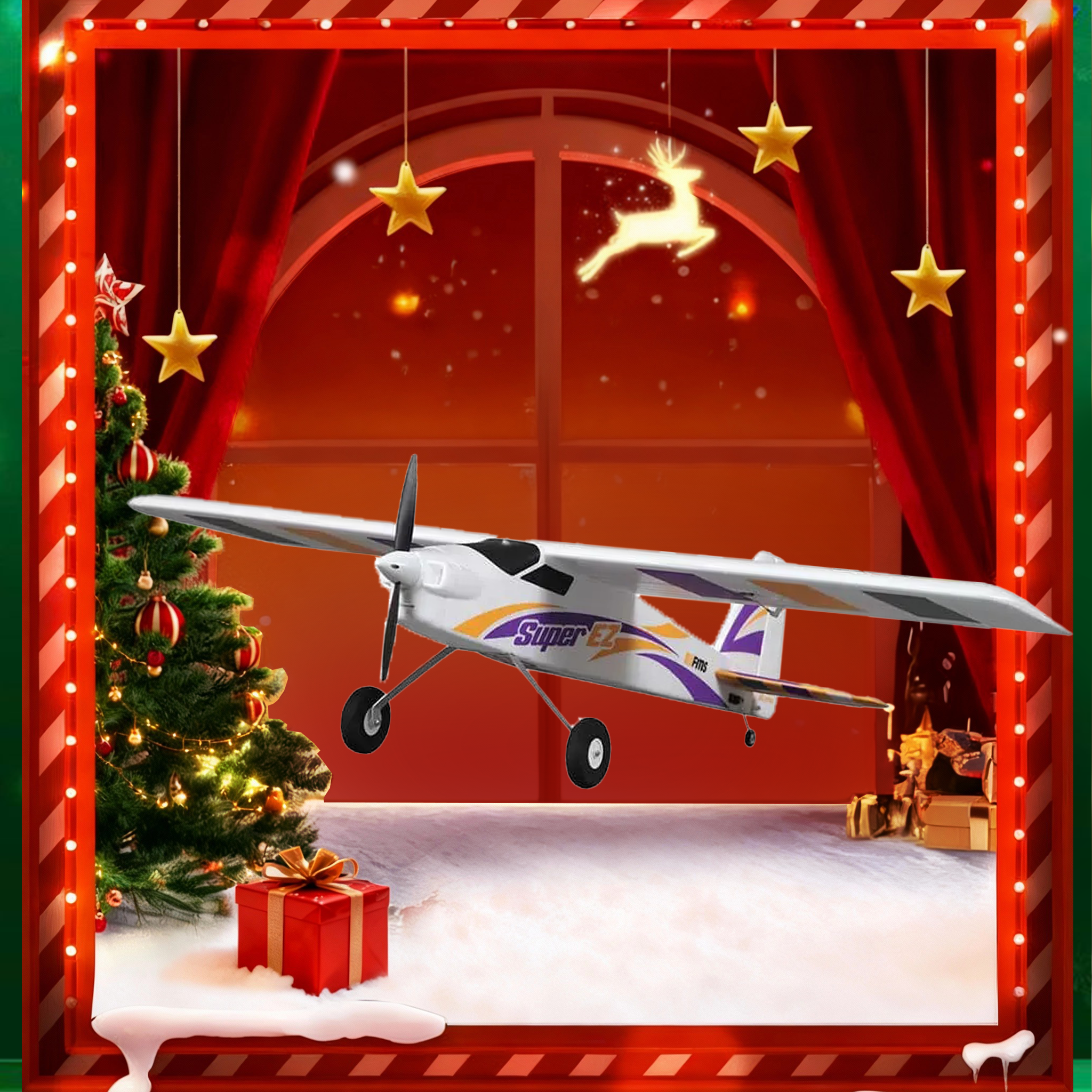 FMS 1220mm Super EZ V4 w/Floats w/Reflex V2 RTF / PNP