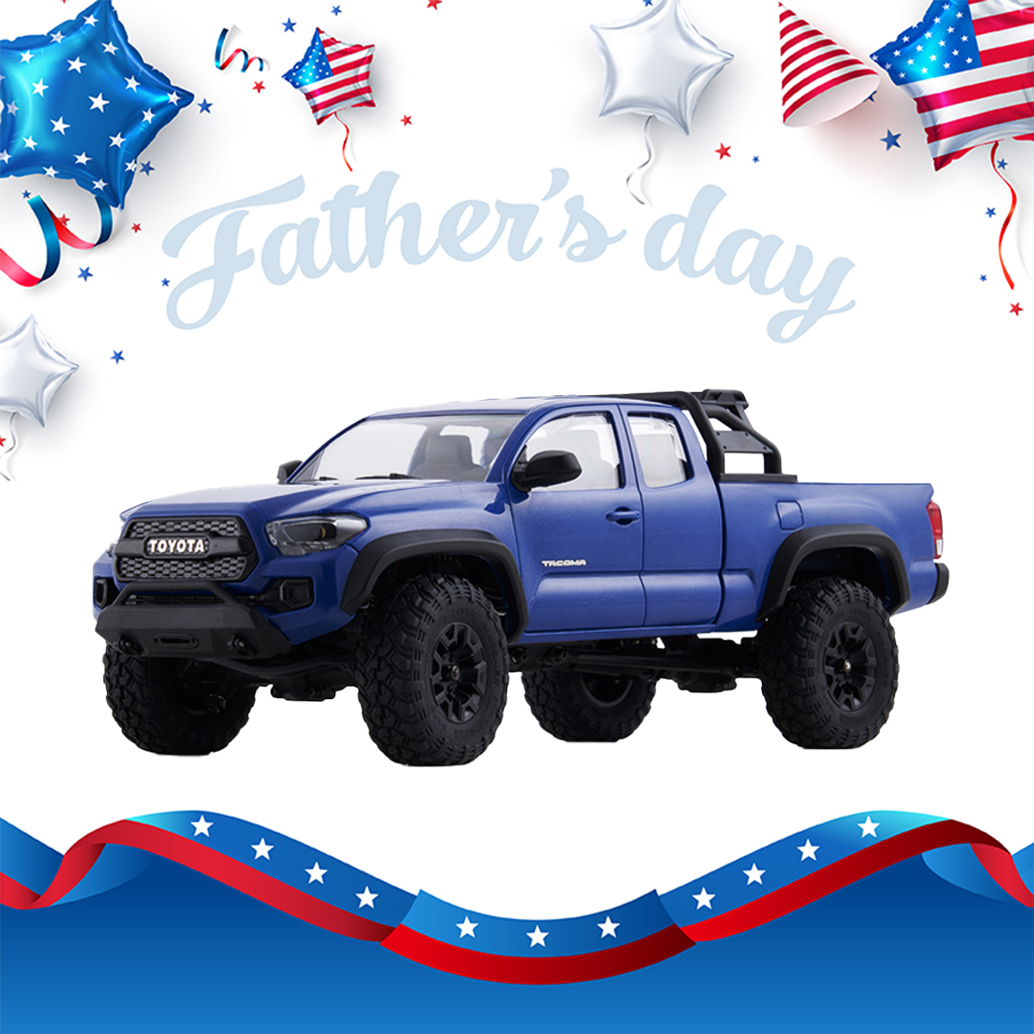 FMS 1:24 FCX24M Toyota Tacoma RTR RC Crawlers-FMS12451RTRRD