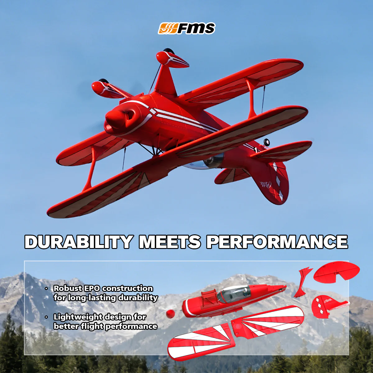 FMS 1400mm Pitts V2 PNP