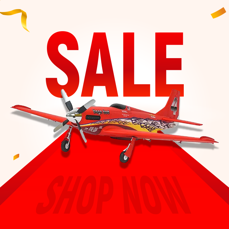 FMS 1100mm P-51D Mustang Dago Red PNP