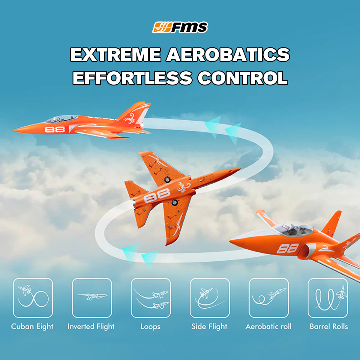 FMS 90mm Super Scorpion V2 EDF Jet PNP-FMS145PCM6S