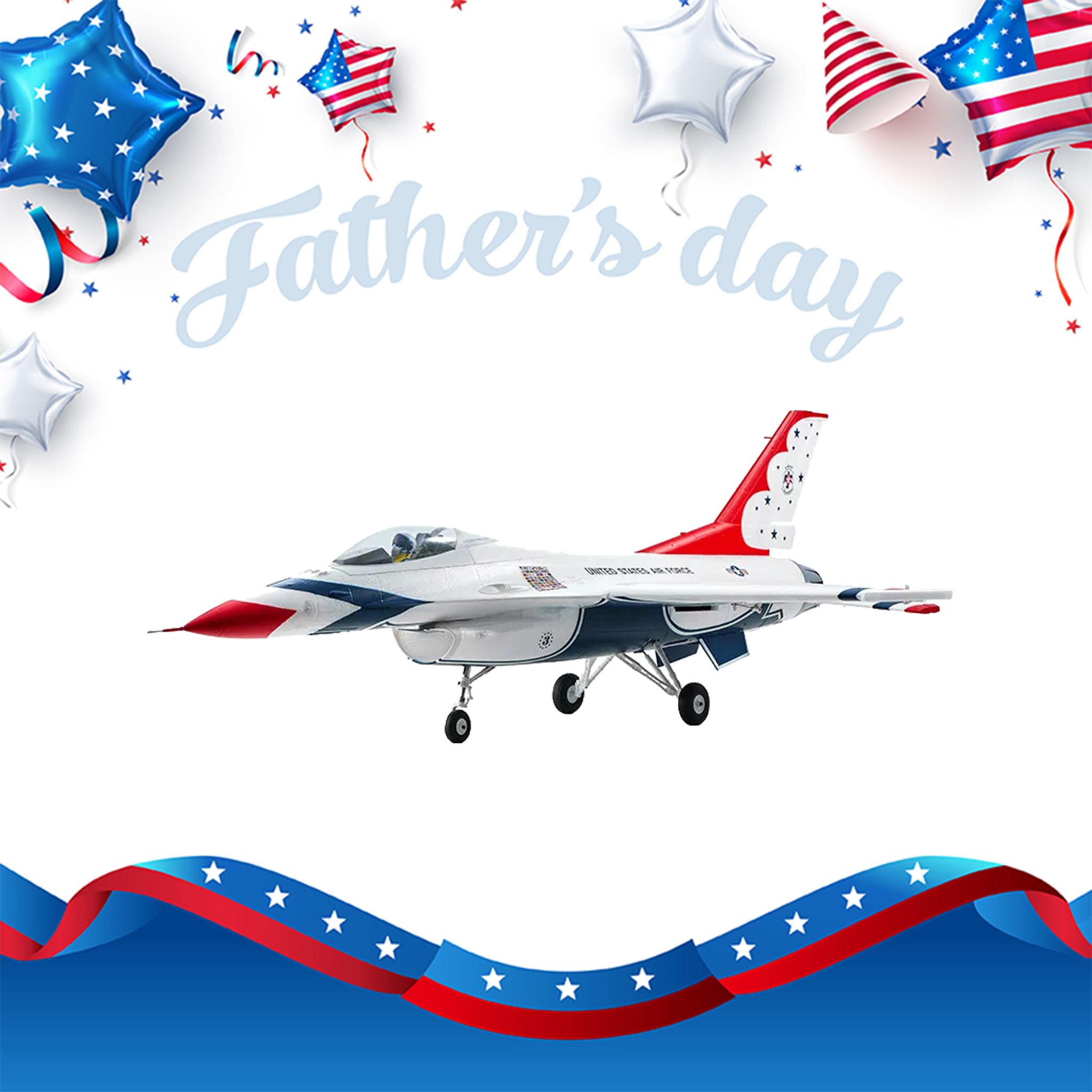 FMS 64mm F-16 Fighting Falcon EDF Jet PNP
