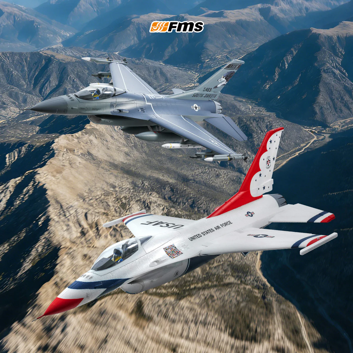 FMS 64mm F-16 Fighting Falcon EDF Jet PNP