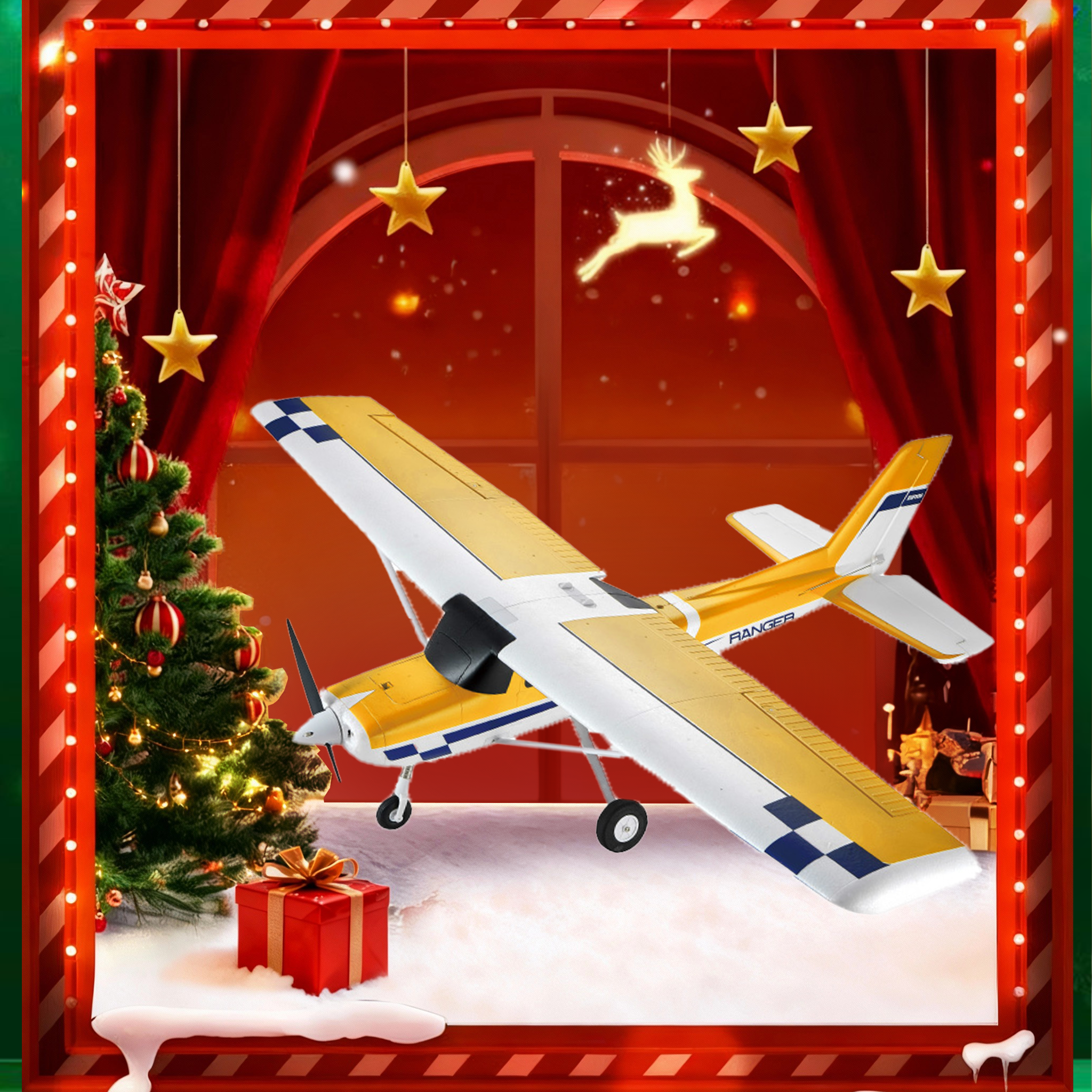 FMS 1220mm Ranger EP V2 with Reflex V3 RTF / PNP Beginner RC Plane