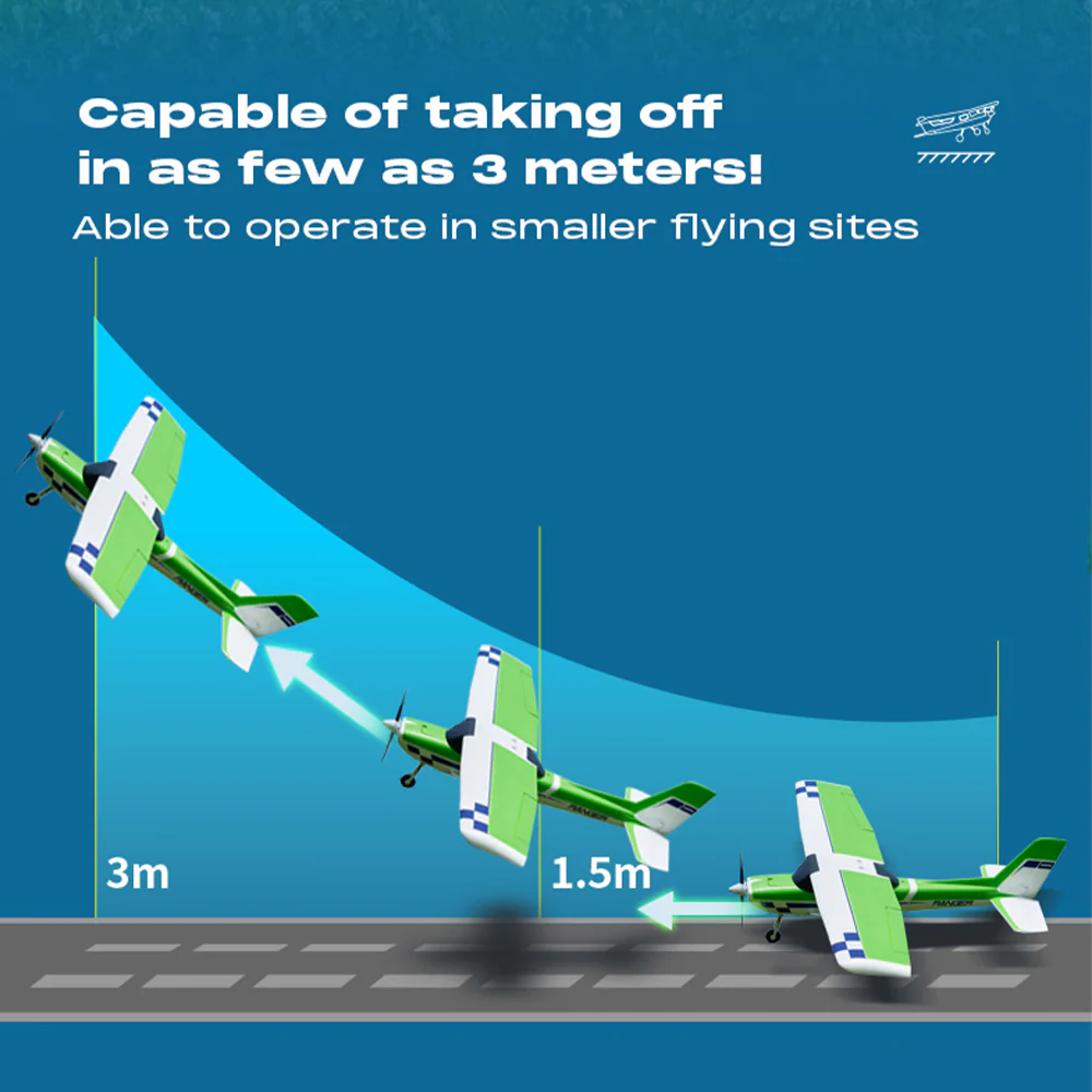 FMS 1220mm Ranger EP V2 with Reflex V3 RTF / PNP Beginner RC Plane