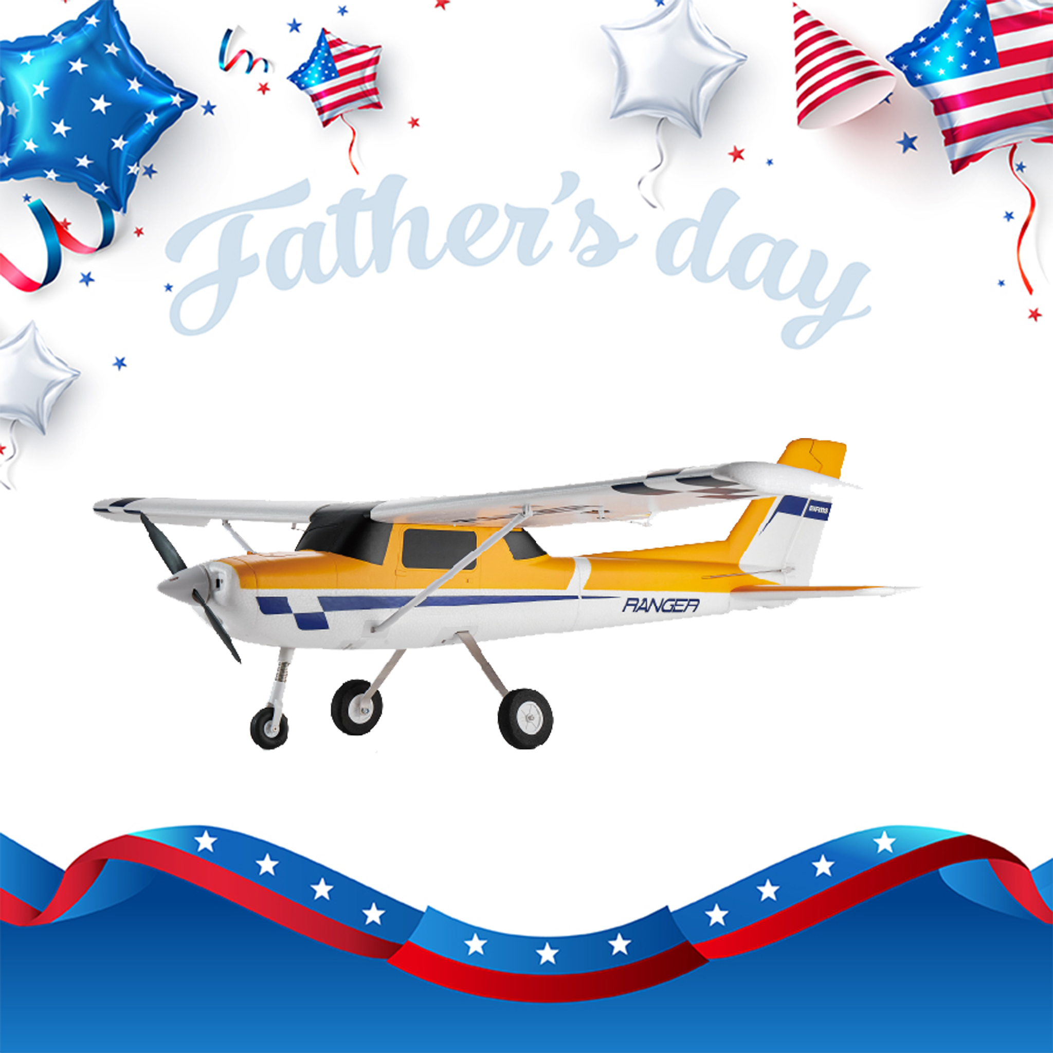 FMS 1220mm Ranger EP V2 with Reflex V3 RTF / PNP Beginner RC Plane