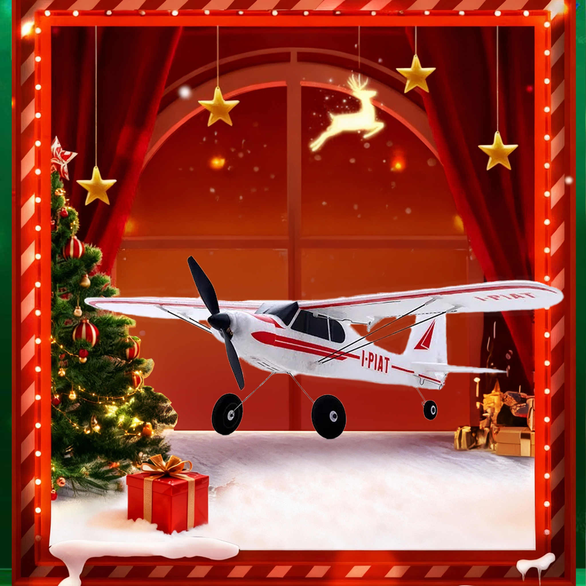 FMS 500MM PA-18 Super Cub RTF Mini RC Airplane Beginner RC Plane-FMS152R