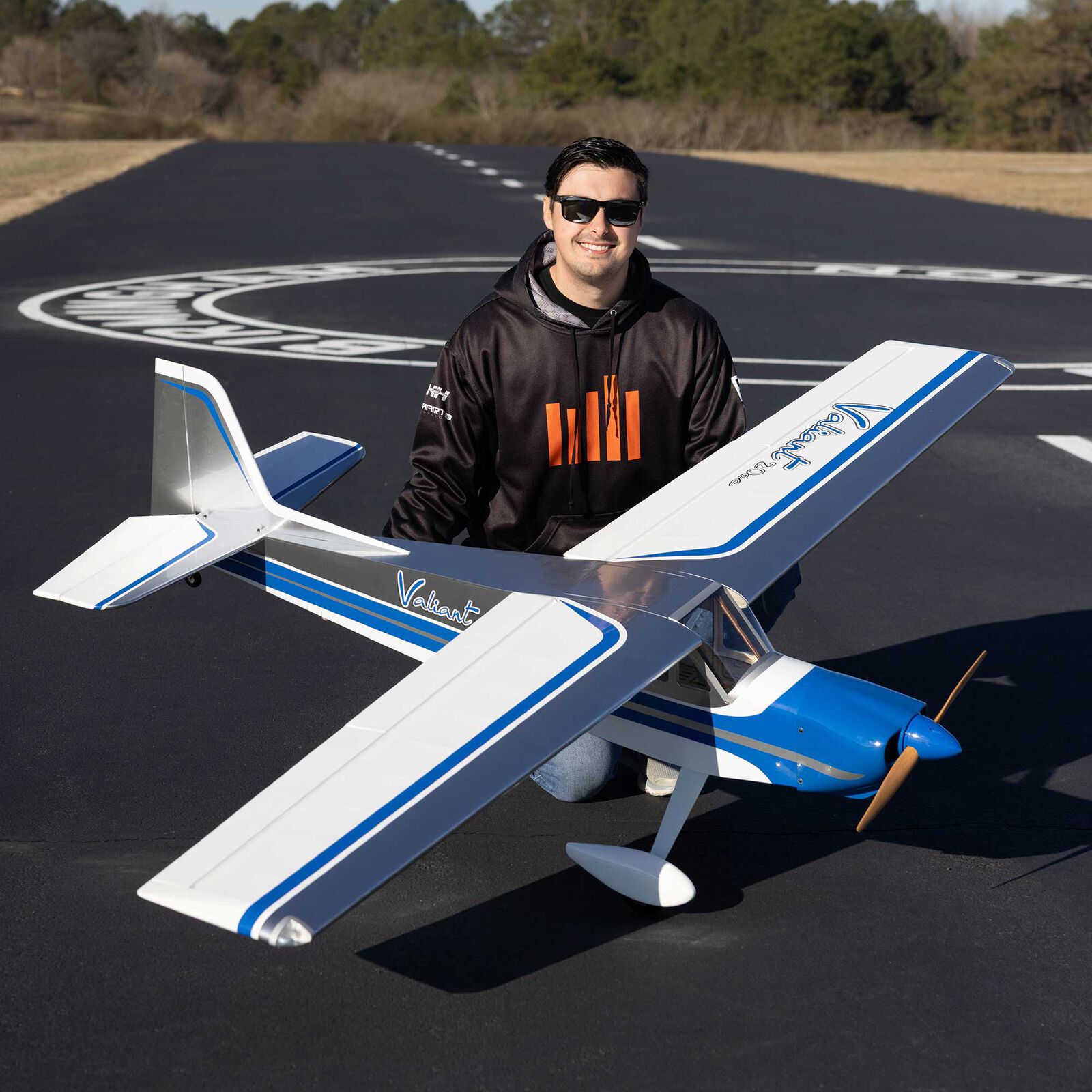 Hangar 9 Valiant 20cc EP PNP with Spektrum AR8360T+ Receiver and 6S 5000mAh 30C LiPo Battery Combo-HAN-4013