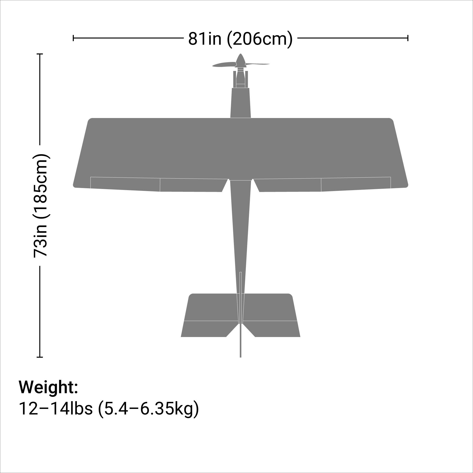 Hangar 9 2050mm Ultra Stick 30cc ARF, 81"-HAN2365