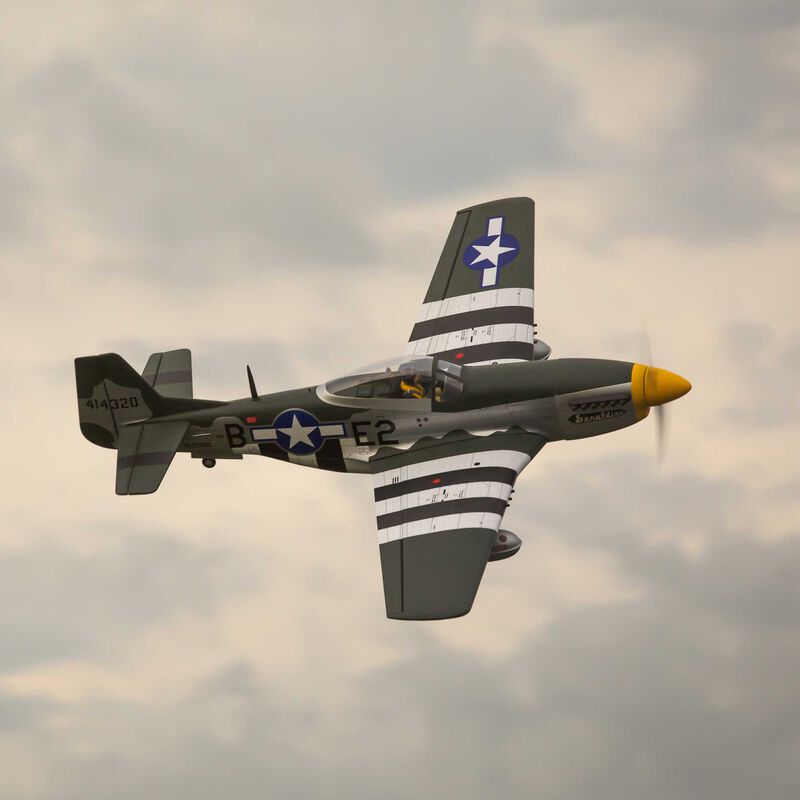 Hangar 9 P-51D Mustang 20cc ARF, 69.5" with E-flite Electric Retract Set-HAN2820BR