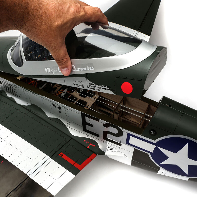 Hangar 9 P-51D Mustang 20cc ARF, 69.5" with E-flite Electric Retract Set-HAN2820BR