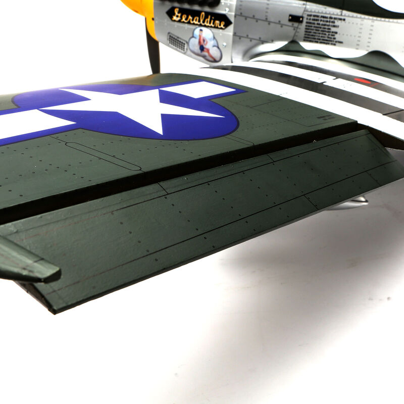 Hangar 9 P-51D Mustang 20cc ARF, 69.5" with E-flite Electric Retract Set-HAN2820BR