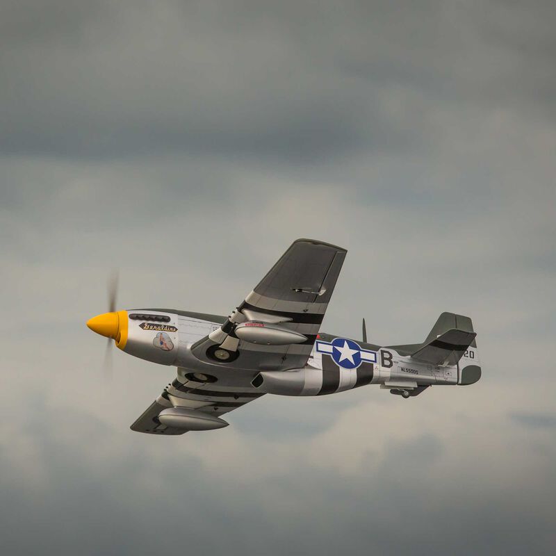 Hangar 9 P-51D Mustang 20cc ARF, 69.5" with E-flite Electric Retract Set-HAN2820BR