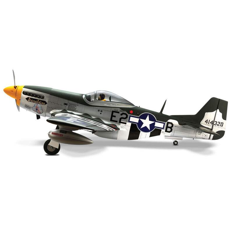 Hangar 9 P-51D Mustang 20cc ARF, 69.5" with E-flite Electric Retract Set-HAN2820BR