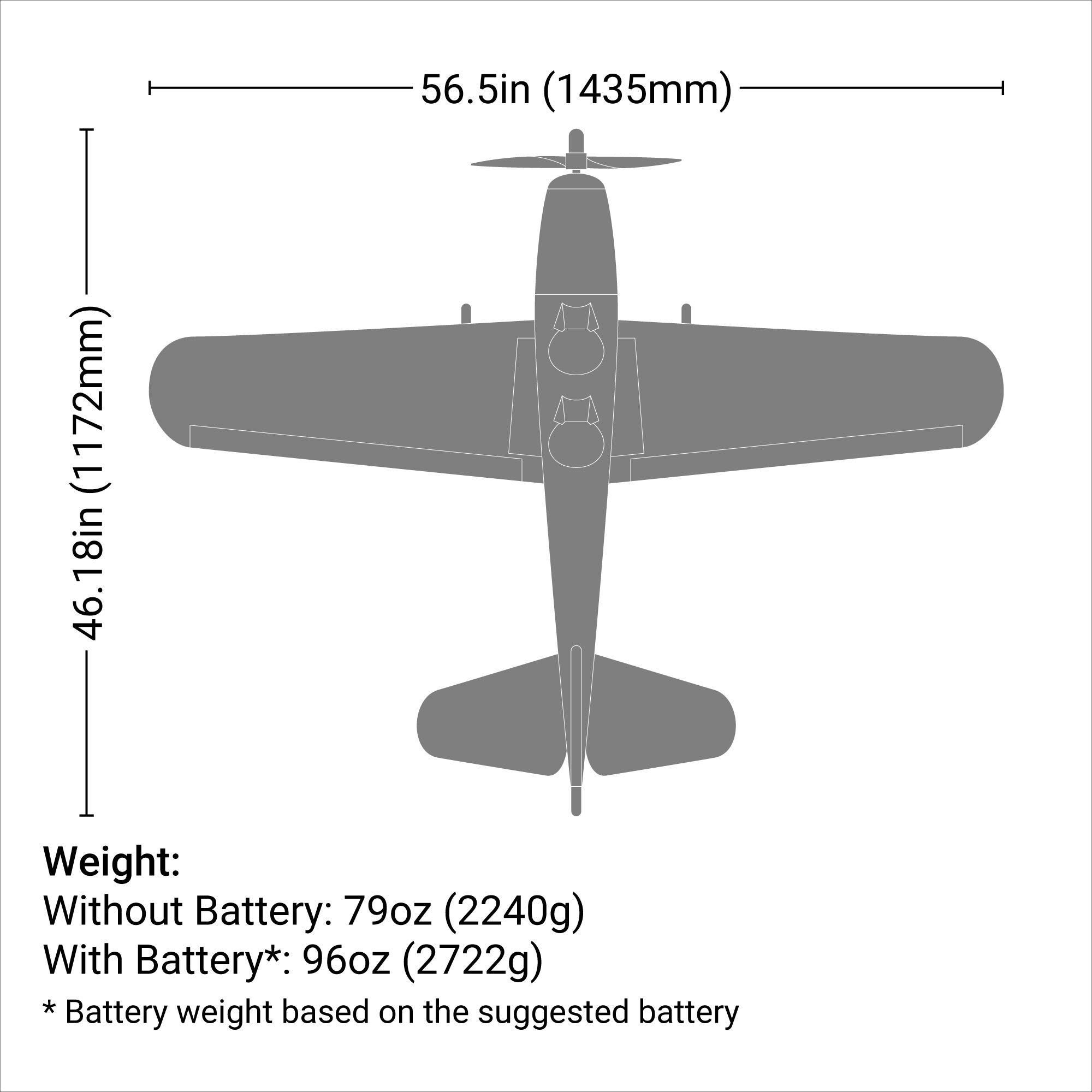 Hangar 9 1435mm Fun Scale PT-19 PNP, 56.5"-HAN3180
