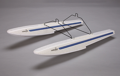 HobbyZone Apprentice S 2 1.2m RTF (Ready-to-Fly) RC airplane with SAFE stabilization technology, includes optional float set for water landings.