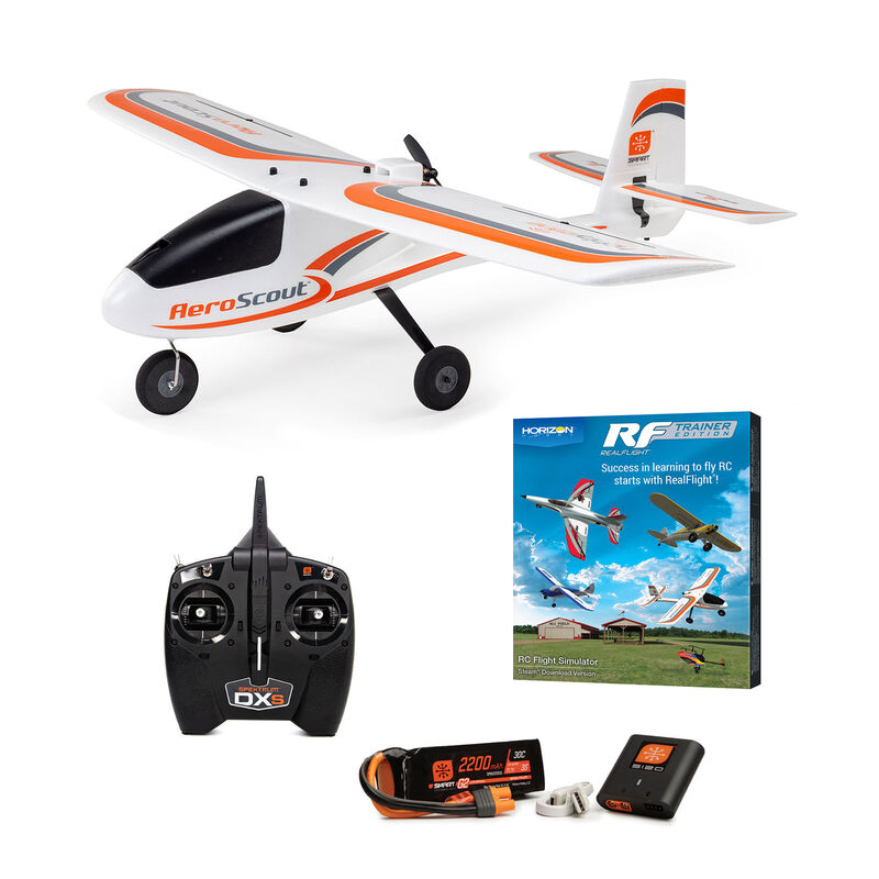 HobbyZone AeroScout S 2 1.1m RTF Basic with RealFlight, AS3X+ and SAFE-HBZ380002