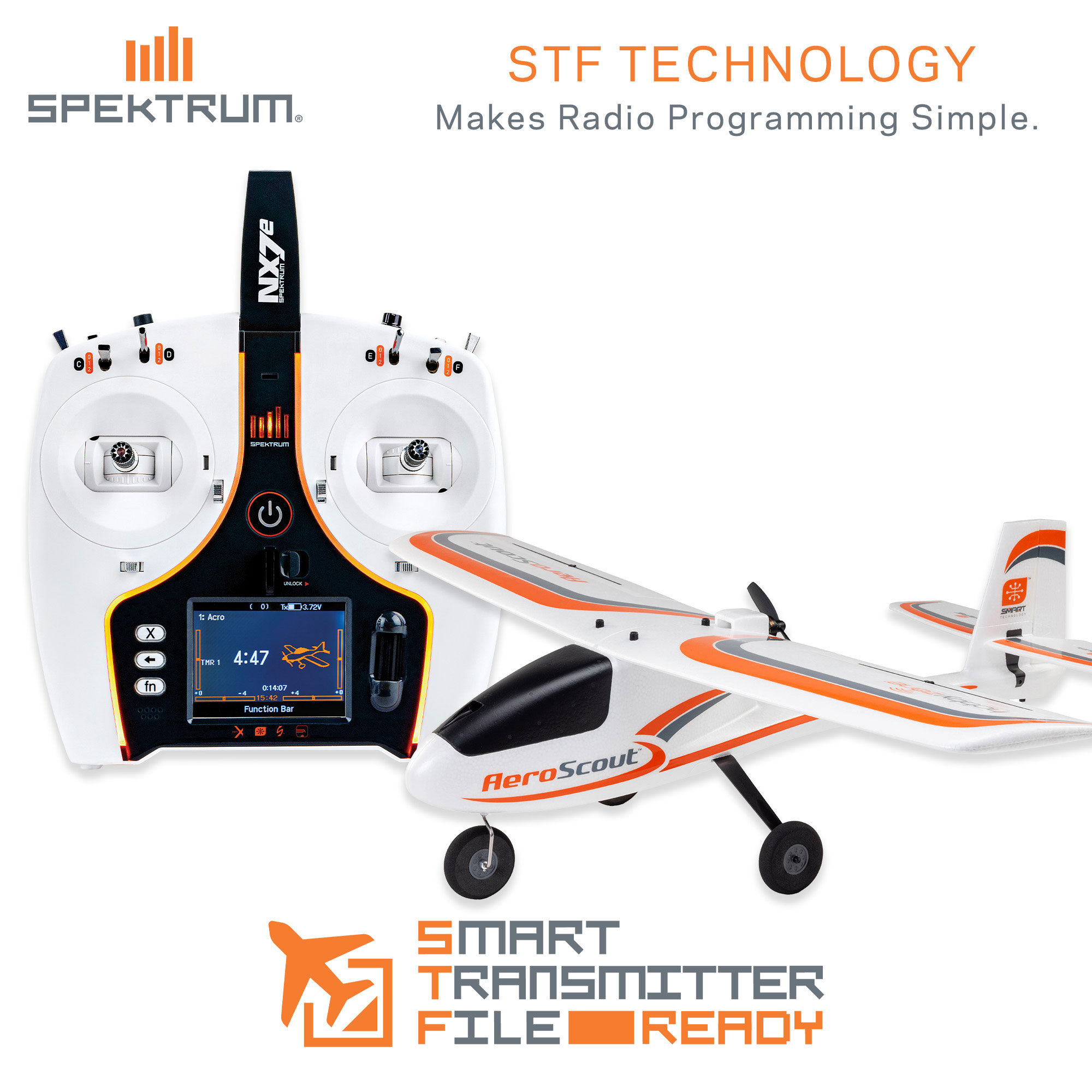 HobbyZone AeroScout S 2 1.1m BNF Basic with SAFE-HBZ385002