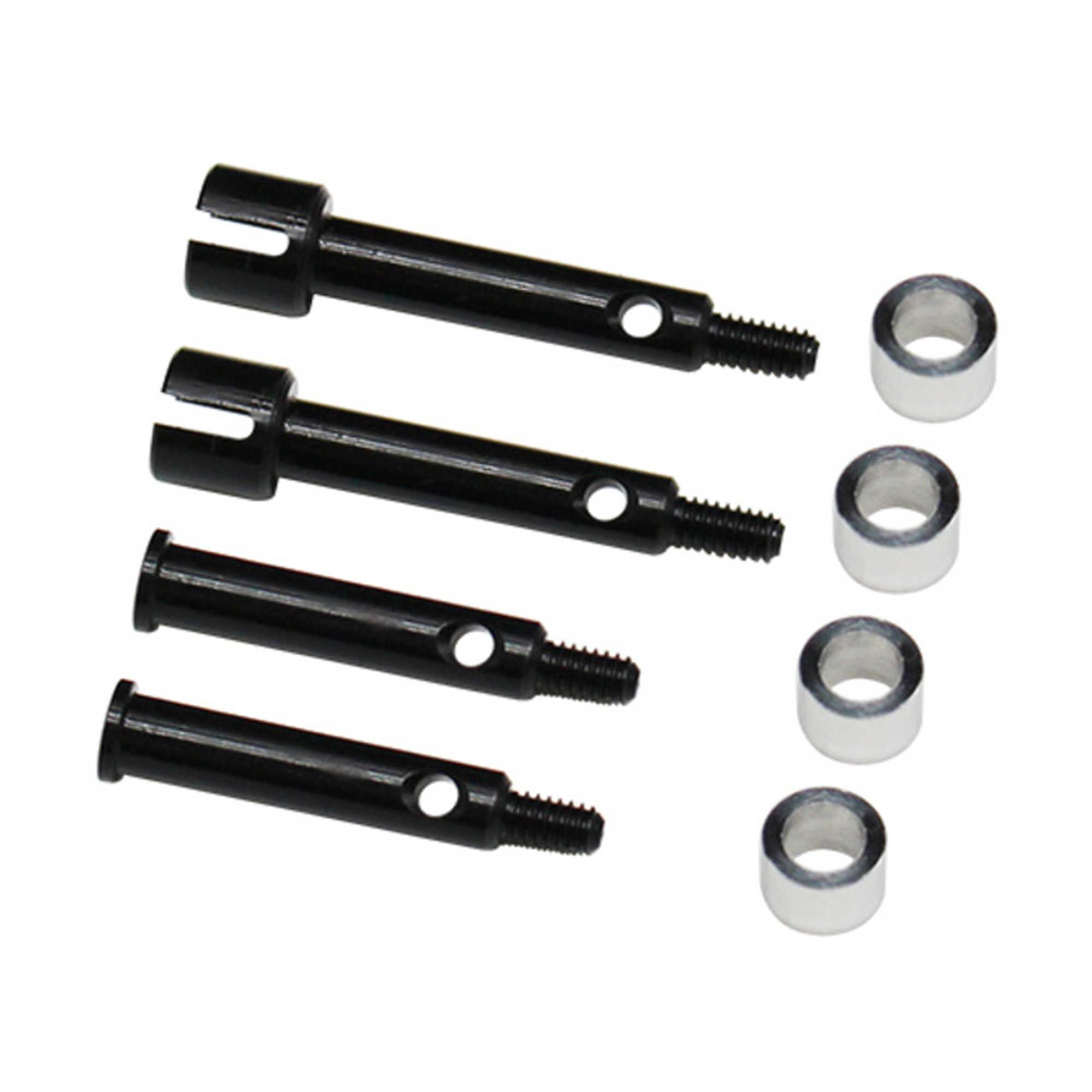 Hot Racing +3 Wide Steel Drive Shafts Axles: Losi Micro-B-HRALMCB39W3