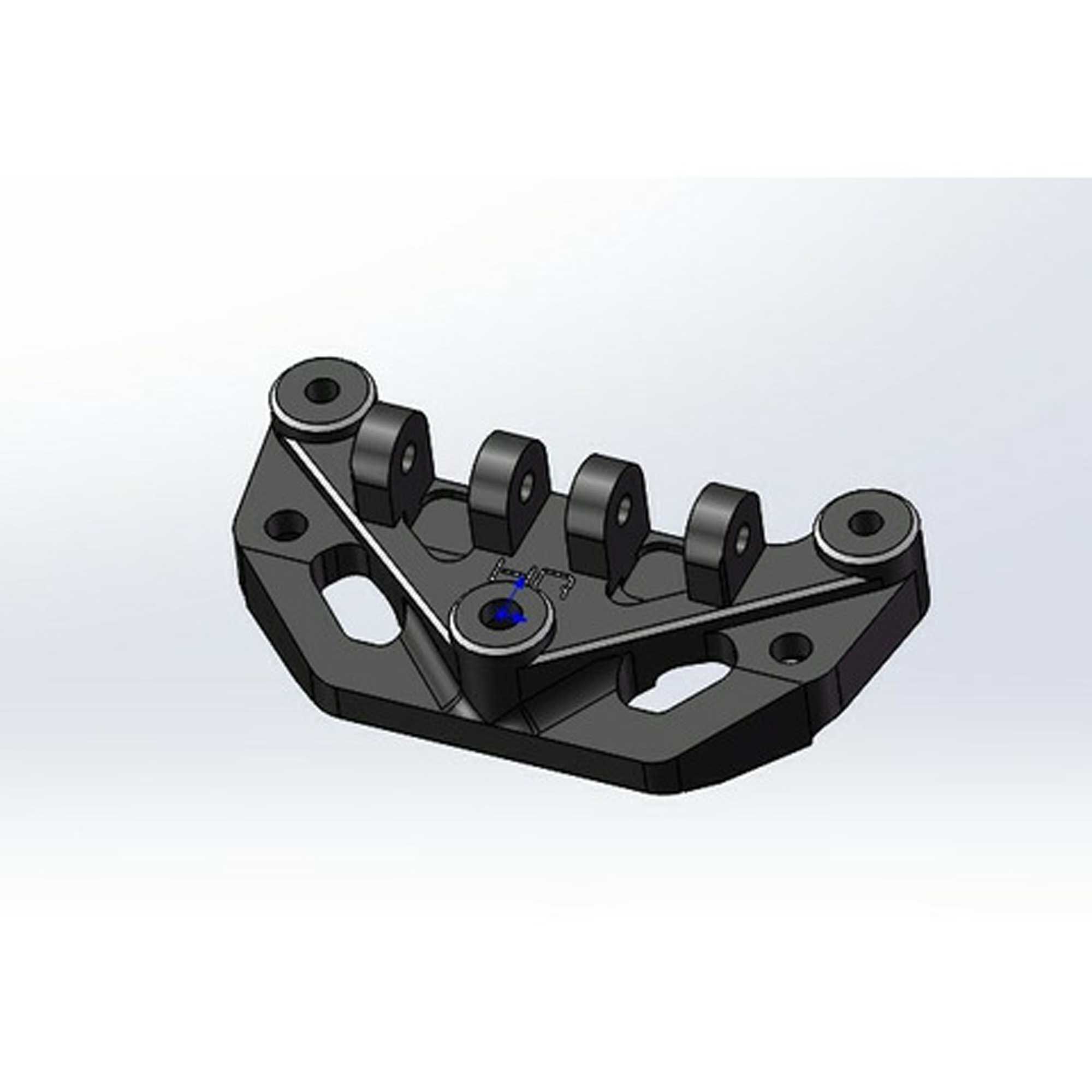 Hot Racing Aluminum Axle Upper Link Mount: Mini LMT-HRAMMJ12A01