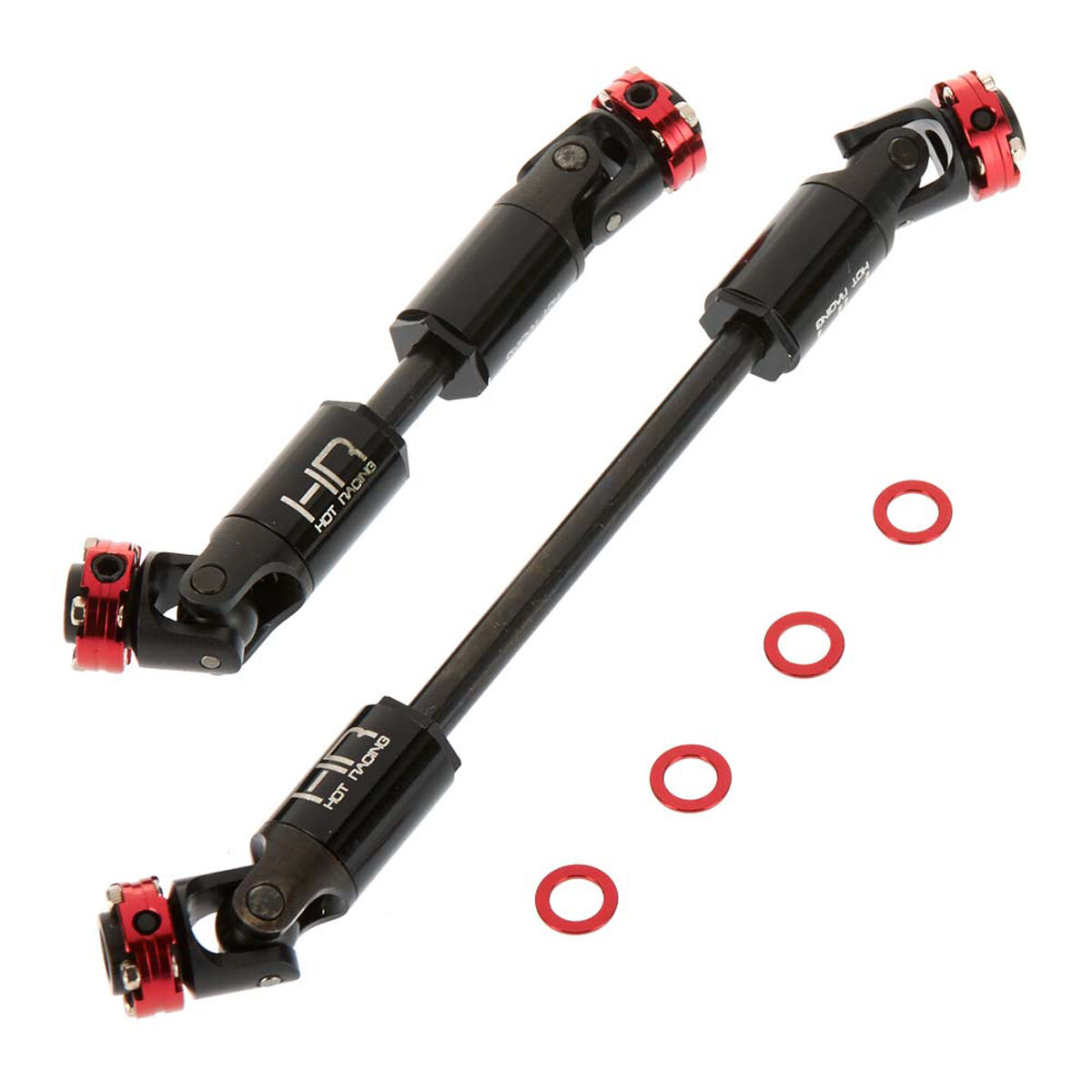 Hot Racing Heavy Duty Steel Scale Look U-Joints Shafts: SCX10 II-HRASCXT37A02