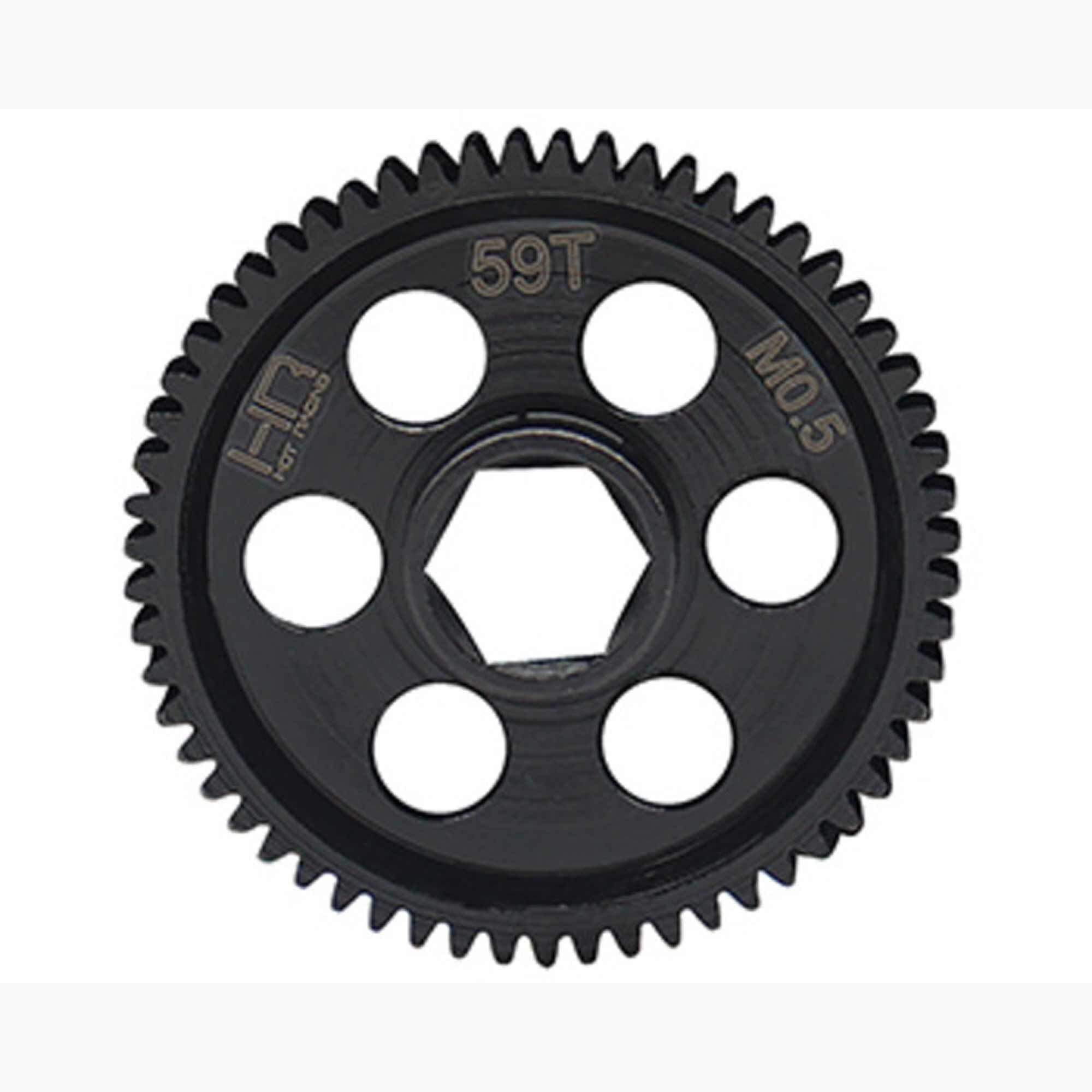 Hot Racing CNC Steel Main Gear 0.5module 59 Tooth GROM-HRASGRM59M5