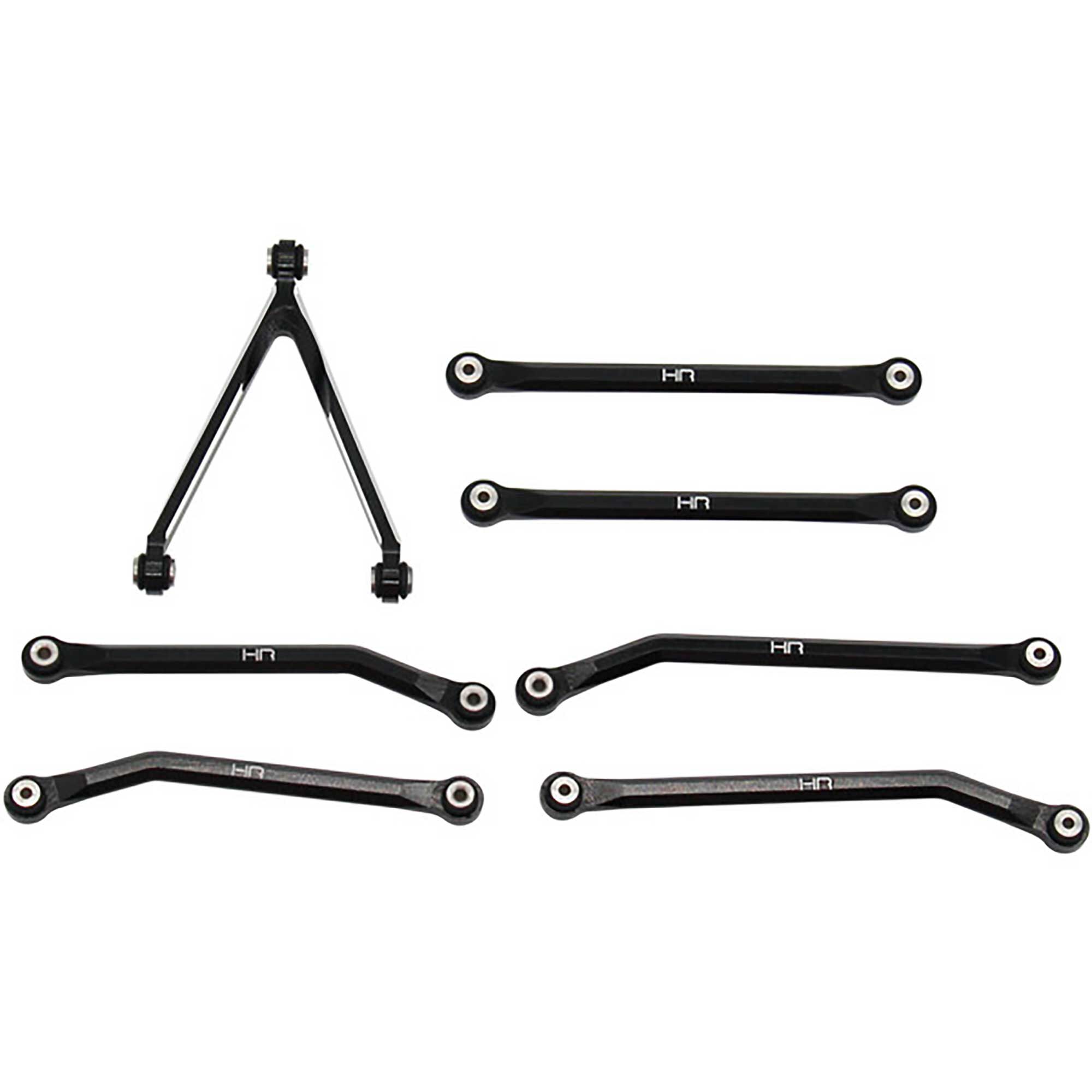 Hot Racing Aluminum High Clearance Link Set for 5.26 (133.7mm) Wheelbase: SCX24 C10, JLU, Bronco-HRASXTF133HJ01