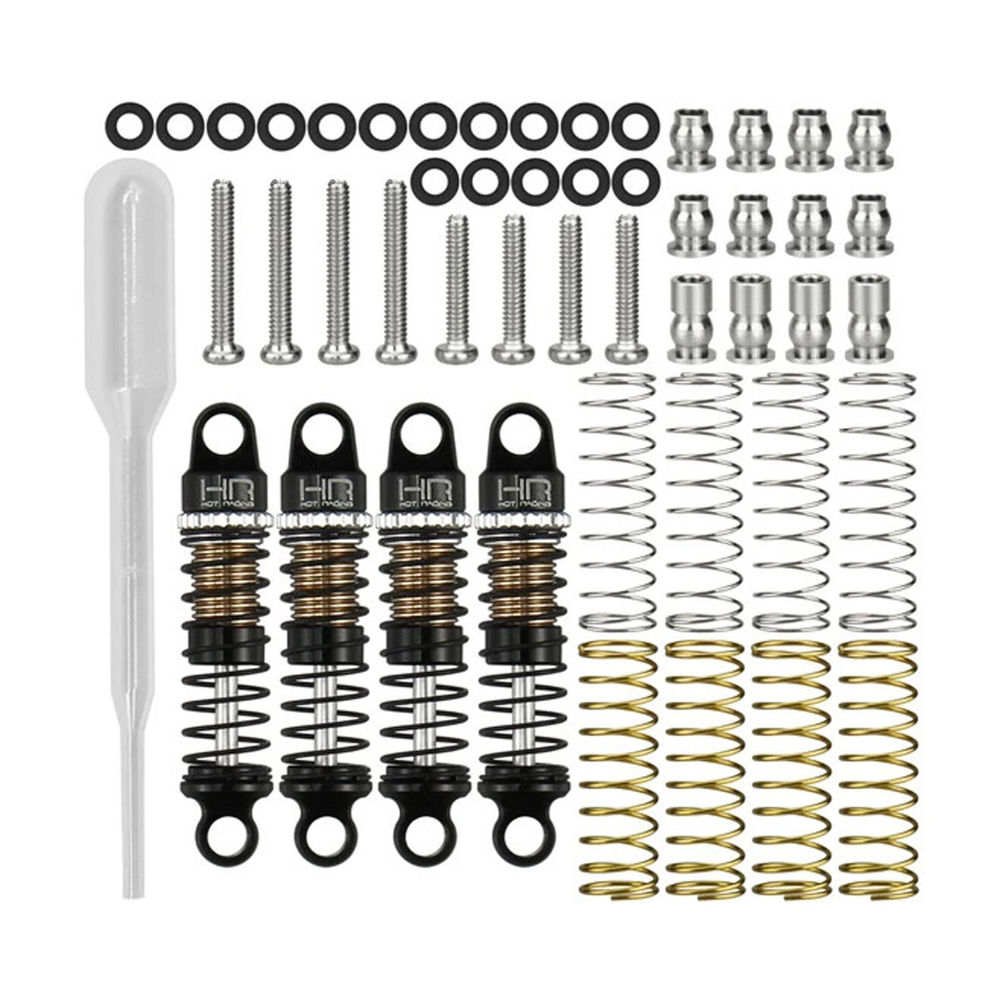 Hot Racing 26mm Aluminum Heavy Duty Oil Shocks, 1:30 Axial SCX30 (4)