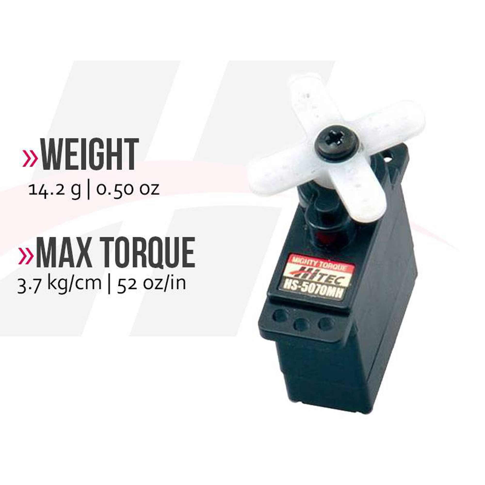 Hitec RCD Inc HS-5070MH Micro Digital HV Ultra Torque Metal Gear Feather Servo-HRC35070