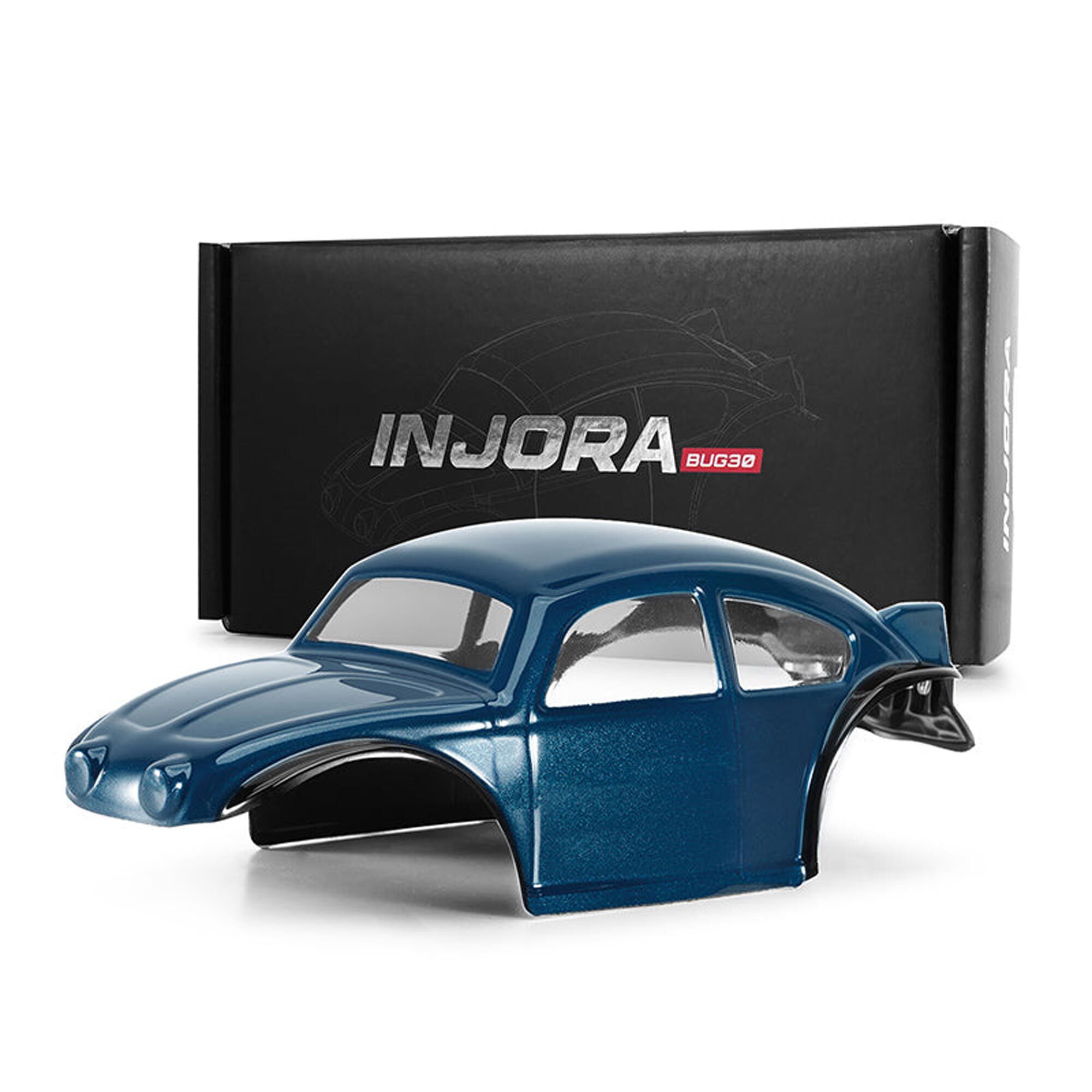Injora 1:30 BUG30 Rock Crawler Body, Blue, 1:30 Axial SCX30-INJBUG30-BL