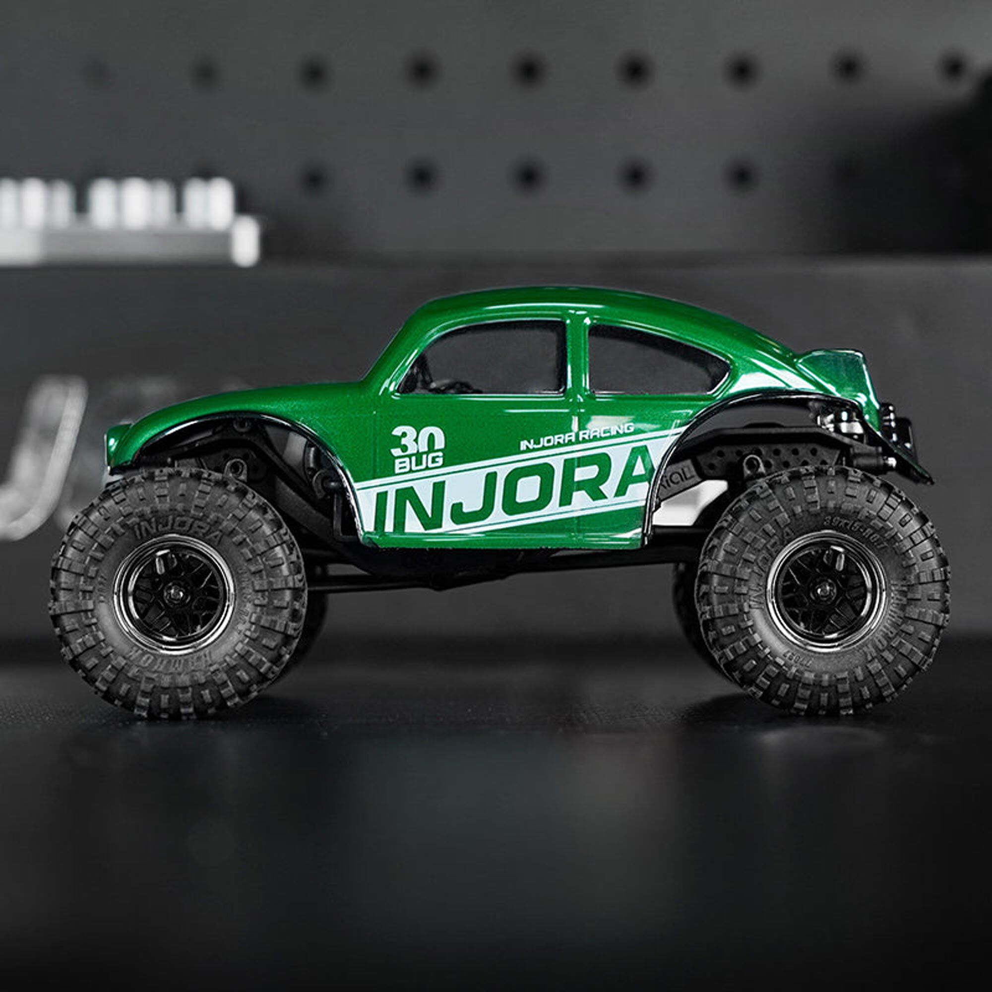 Injora 1:30 BUG30 Rock Crawler Body, Green, 1:30 Axial SCX30-INJBUG30-GN