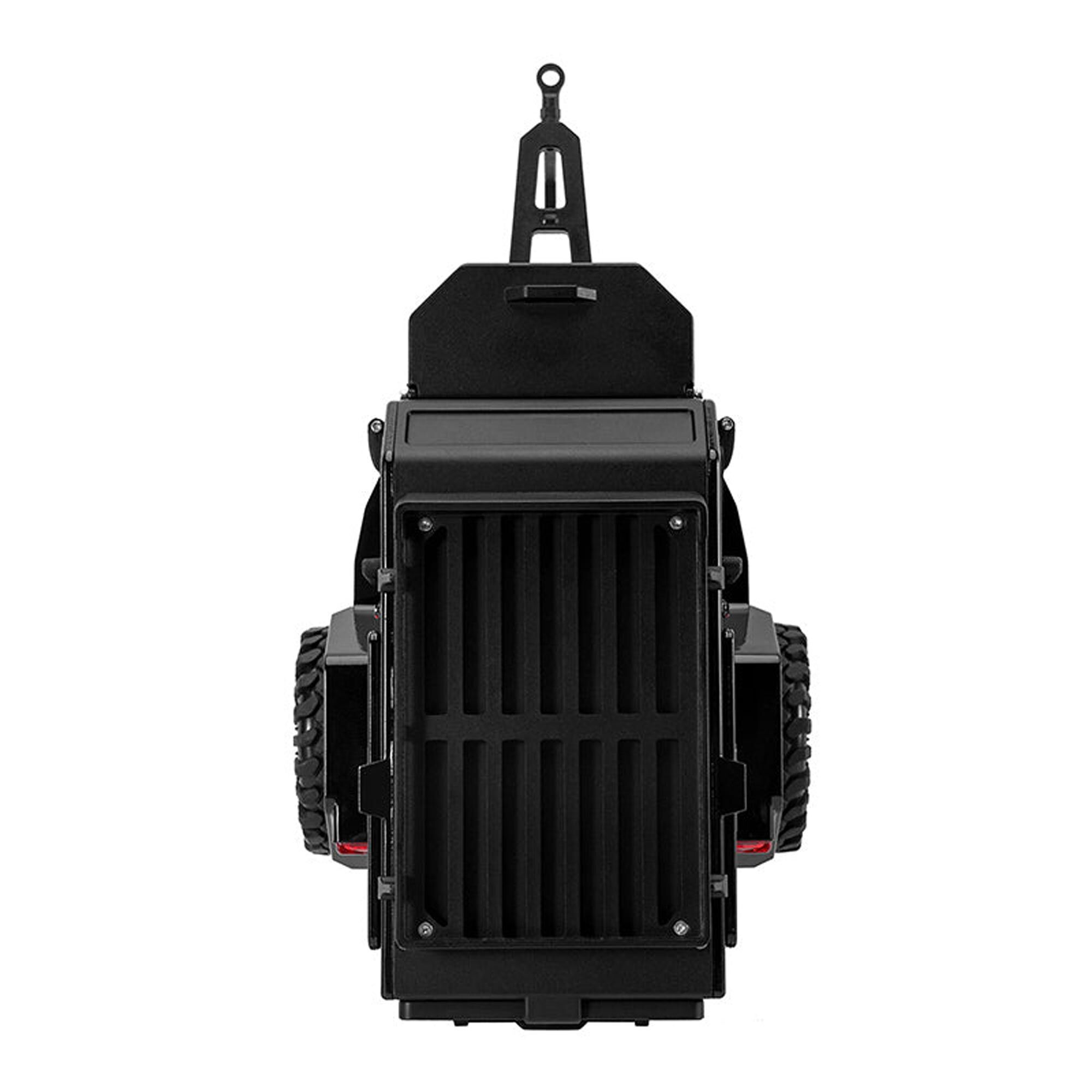 Injora 1:24 - 1:18 Off-Road Camping Trailer, Black/Red-INJDG-TC10BR