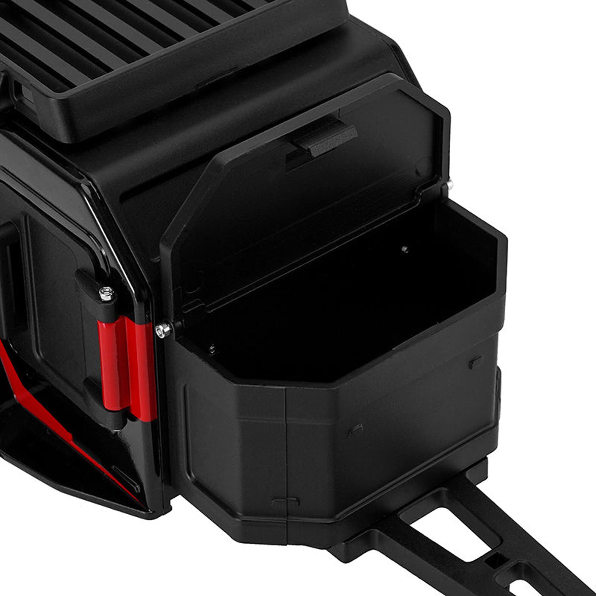 Injora 1:24 - 1:18 Off-Road Camping Trailer, Black/Red-INJDG-TC10BR