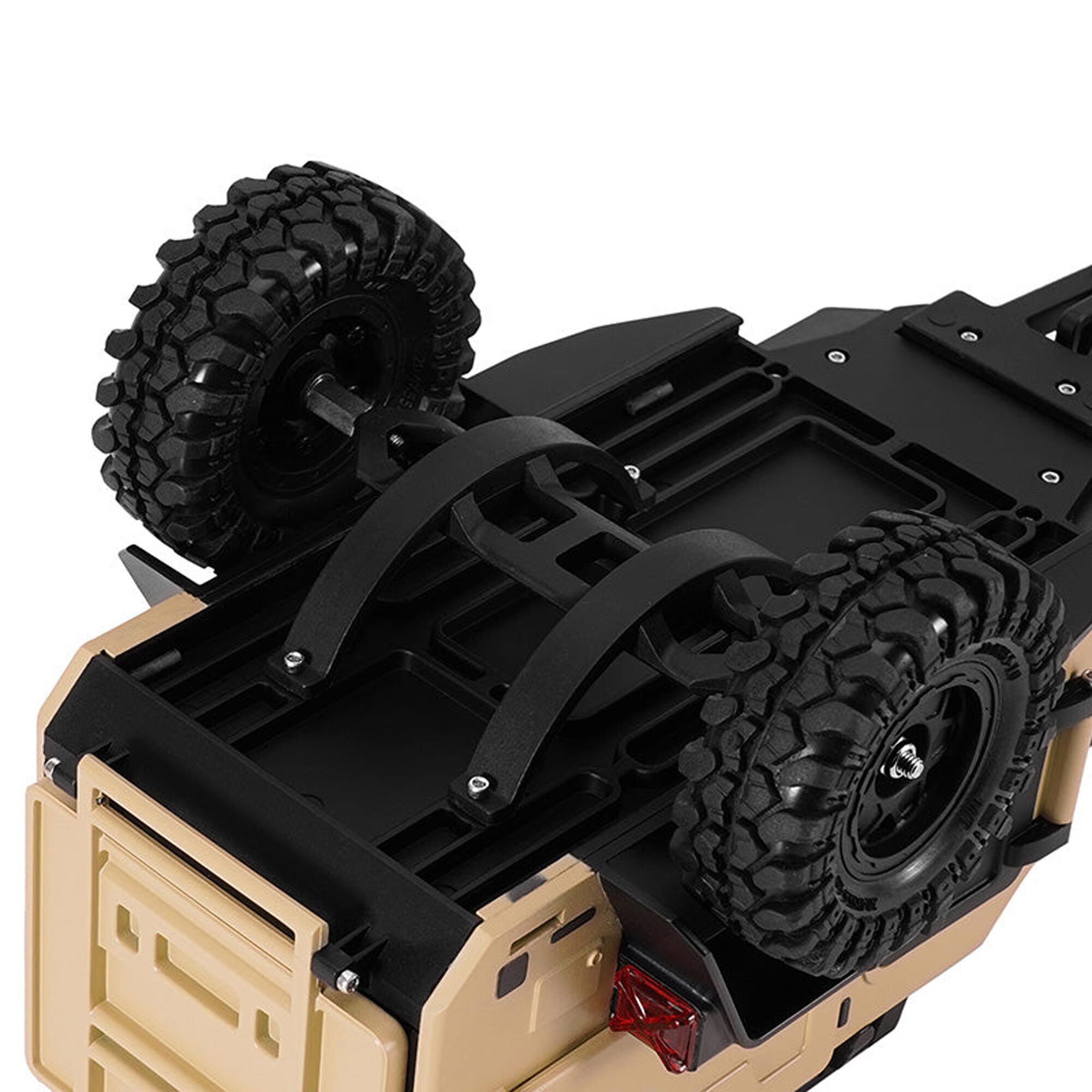 Injora 1:24 - 1:18 Off-Road Camping Trailer, Sandy Taupe-INJDG-TC10YE