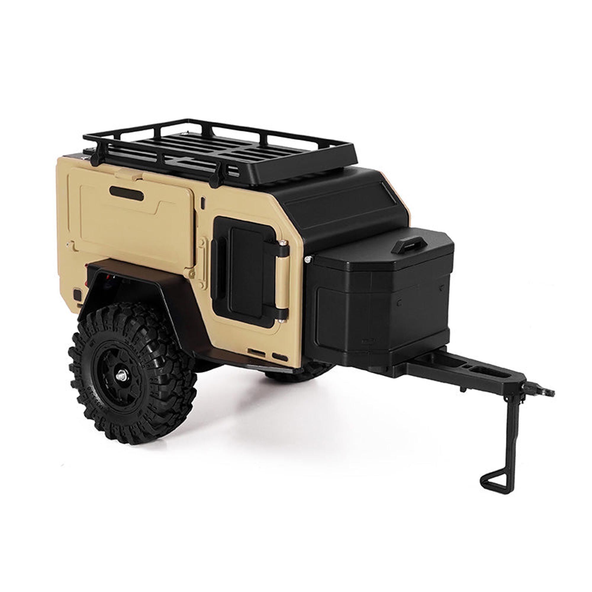 Injora 1:24 - 1:18 Off-Road Camping Trailer, Sandy Taupe-INJDG-TC10YE